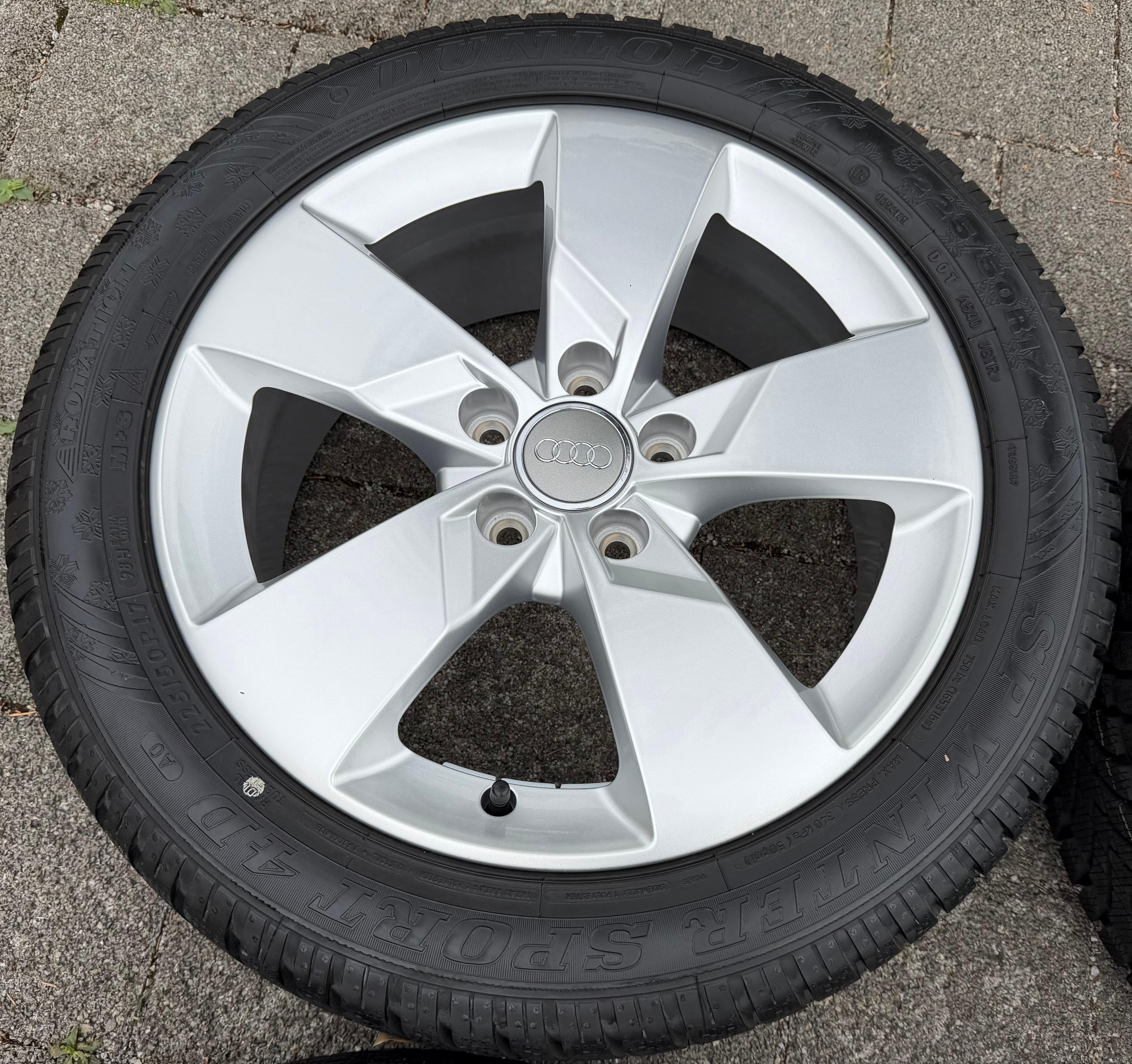 4 Orignal 17" Alu Winterräder Audi TT 8S 225/50R17 94H Dunlop 8S0601025J