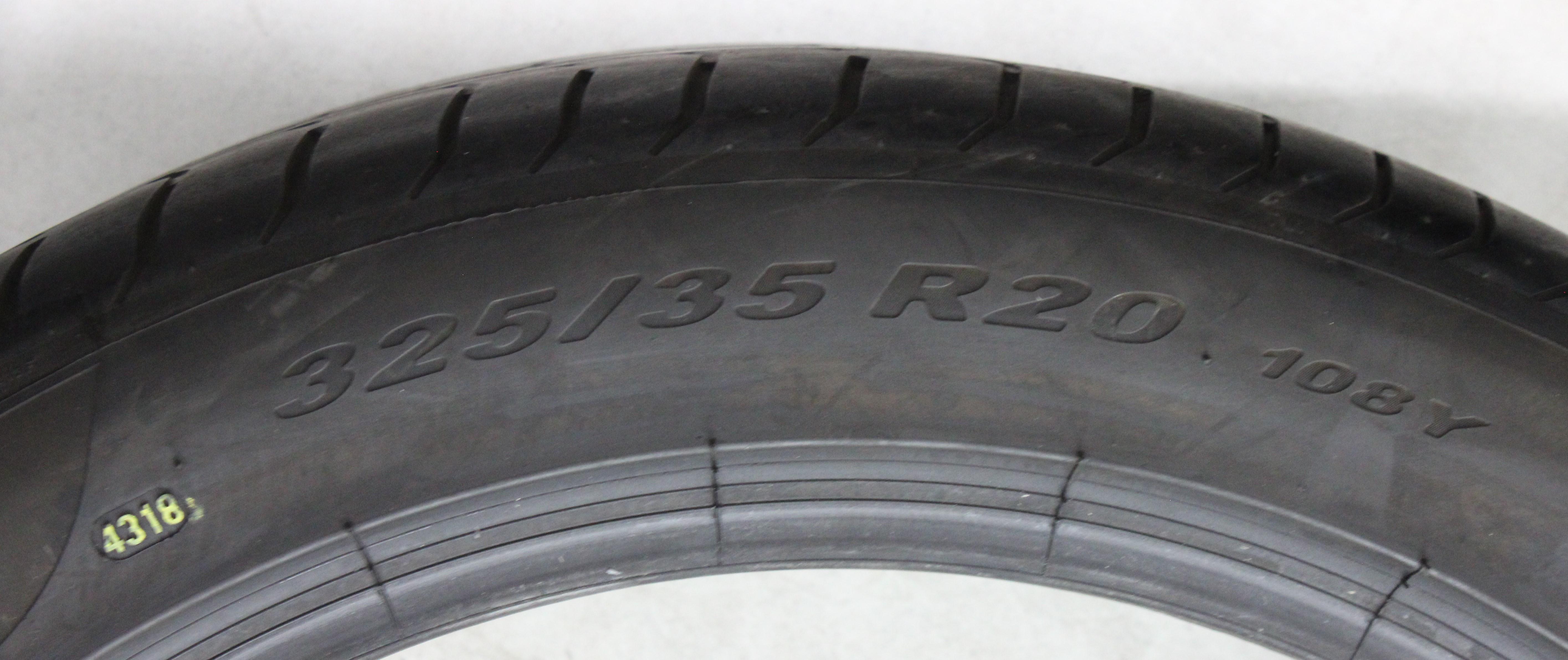 2 x 285/40R20 104Y 2 x 325/35R20 108Y Pneumatici estivi Pirelli Pzero * 5-5,5 mm 2019