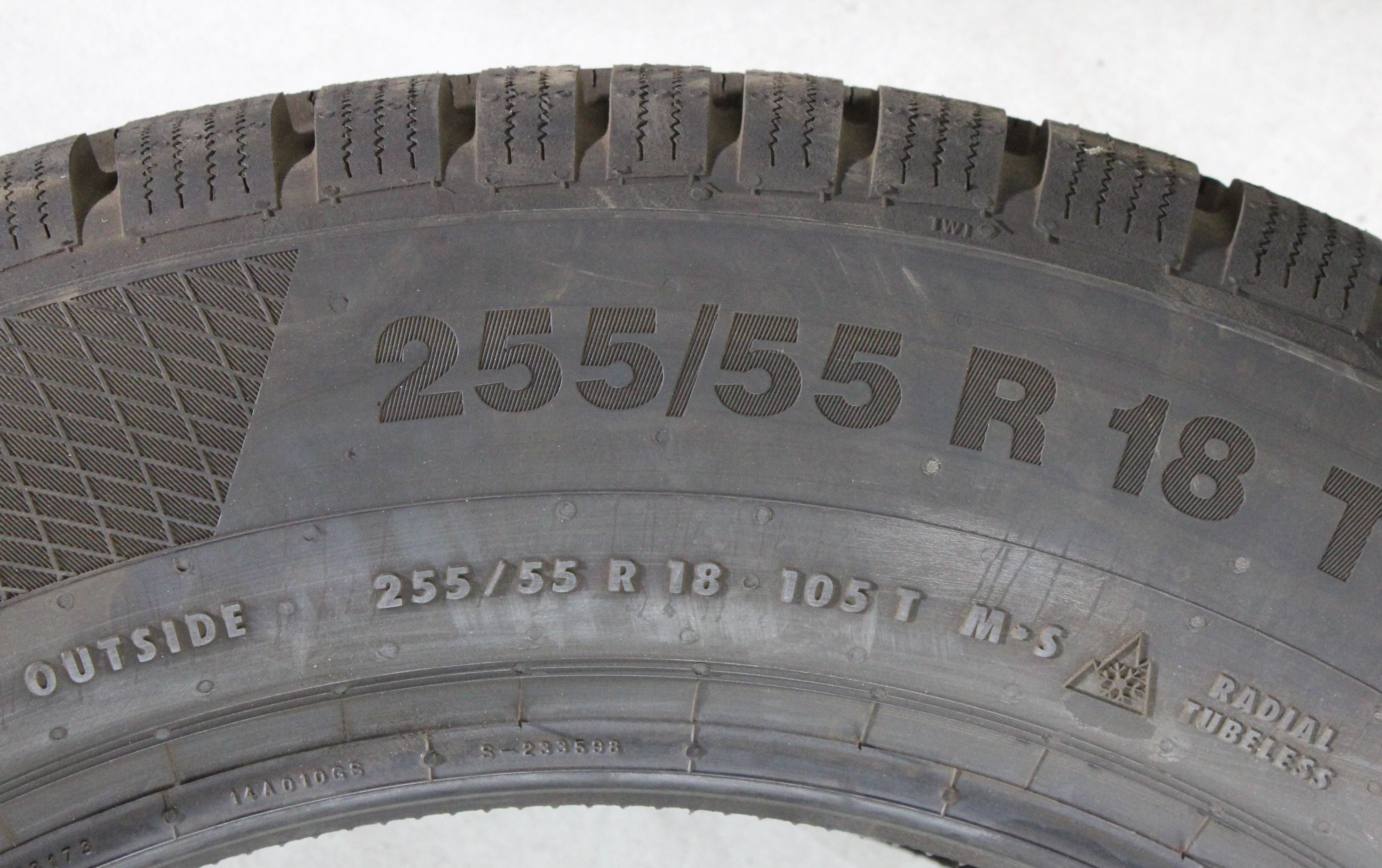 1 x 255/55R18 105T Winterreifen Continental Winter Contact TS850P Volles Profil 2022 Seal NEU