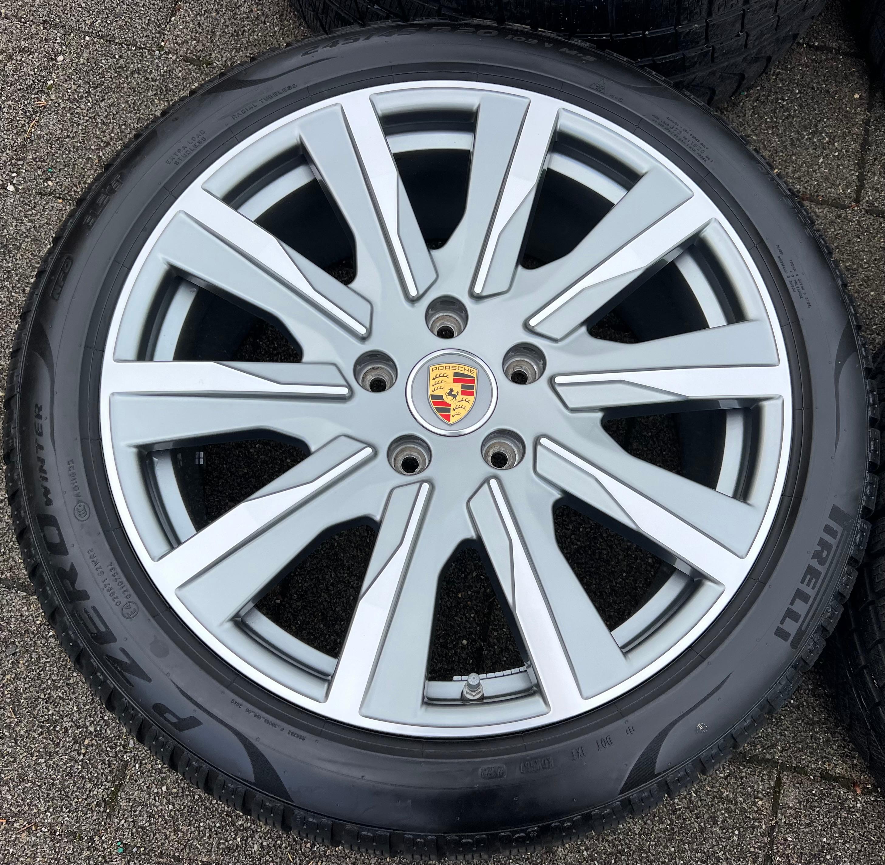 4 ORIGINELE 20" ALUMINIUM WINTERWIELEN PORSCHE TAYCAN TEQUIPMENT RDKS GRATIS VERZENDING
