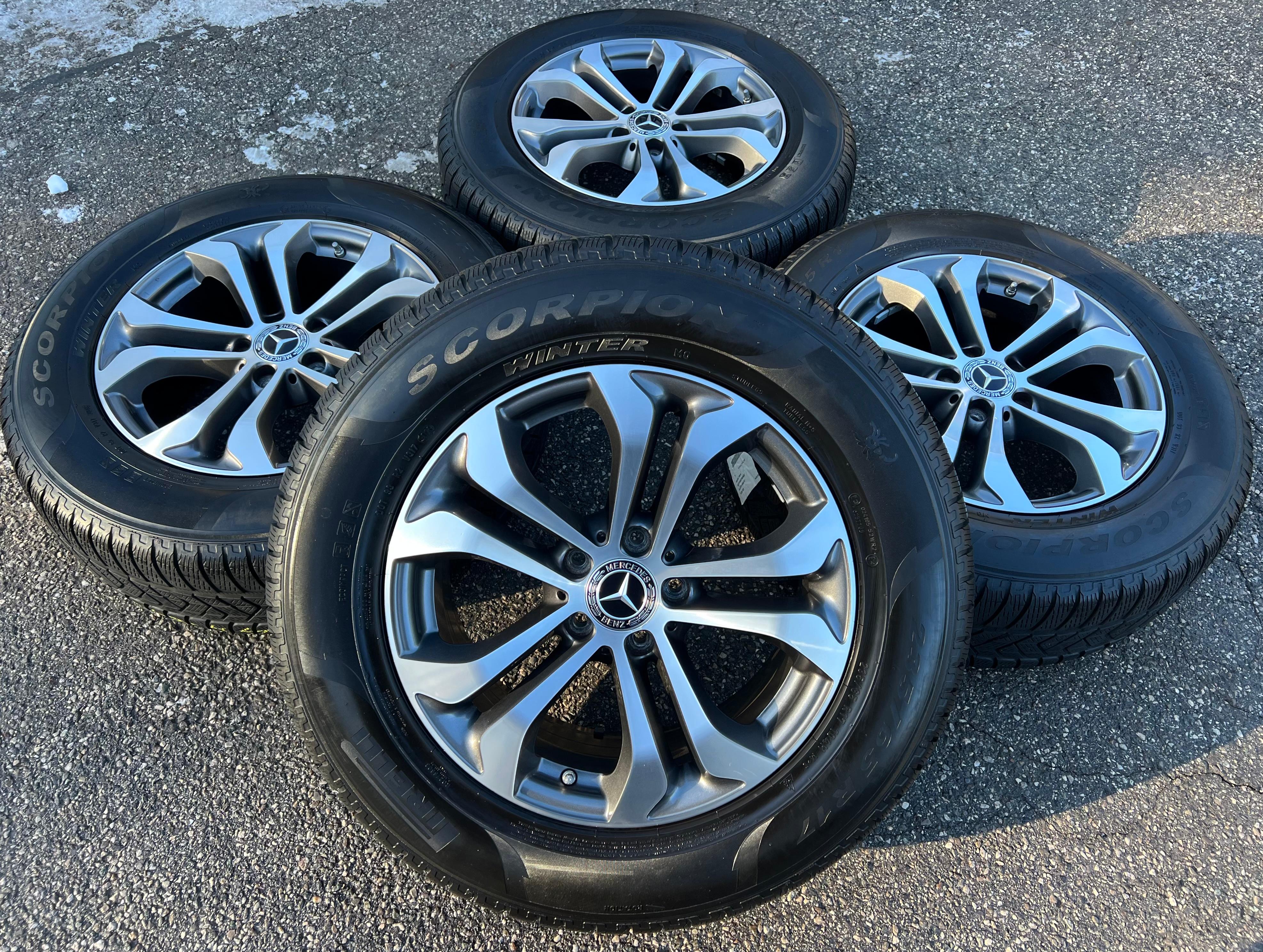 4 ORIGINAL 17" ALUFELGEN FELGEN MERCEDES GLC-KLASSE A253 X253 RDKS