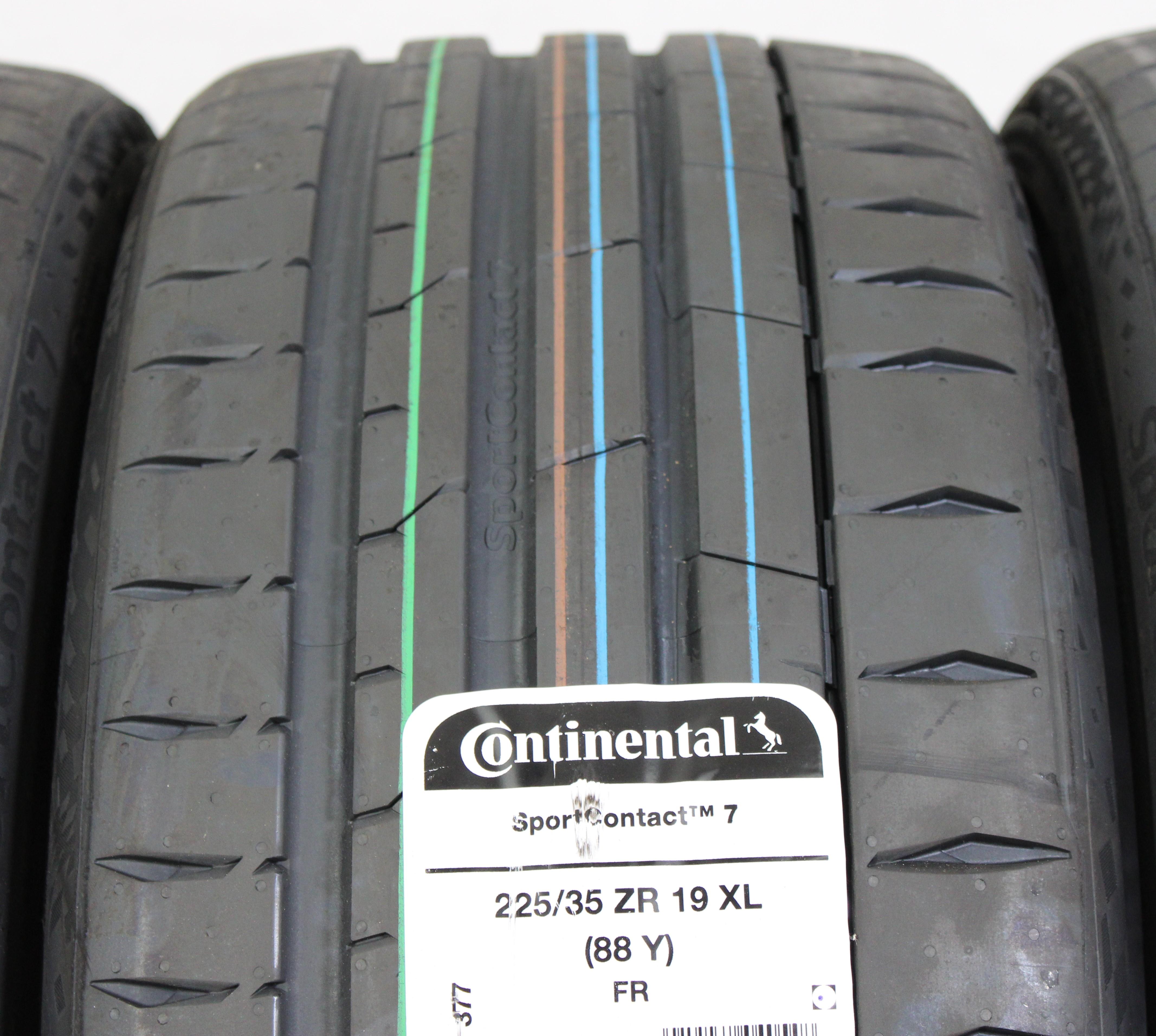4 x 225/35R19 88Y neumáticos de verano Continental Sport Contact 7 2024 XL