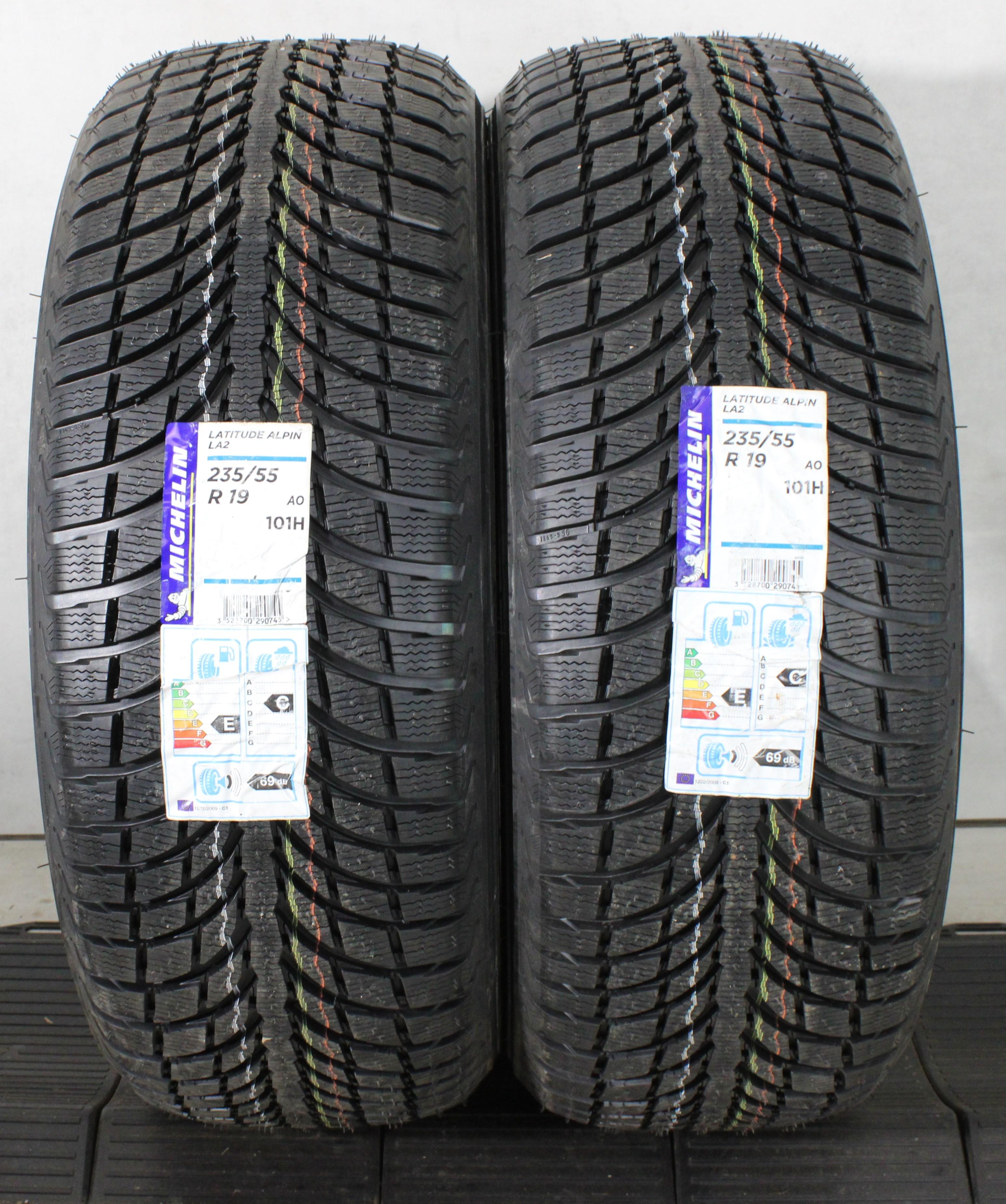 2 x 235/55R19 101H Winterreifen Michelin Latitude Alpin LA2 AO 2020