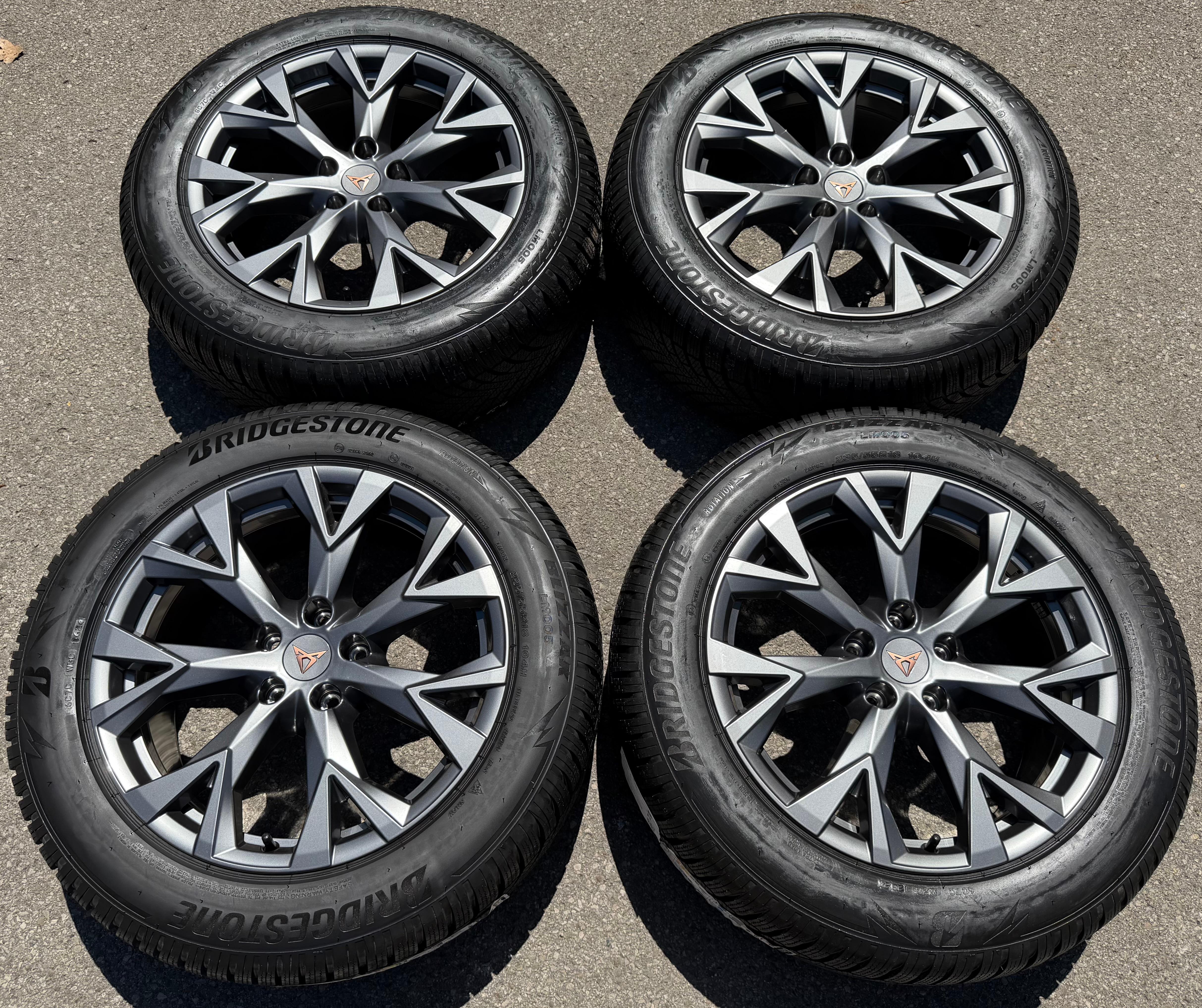 4 ORIGINAL 18" ALU WINTERRÄDER SEAT CUPRA TERRAMAR 235/55R18 104H 2024 NEU