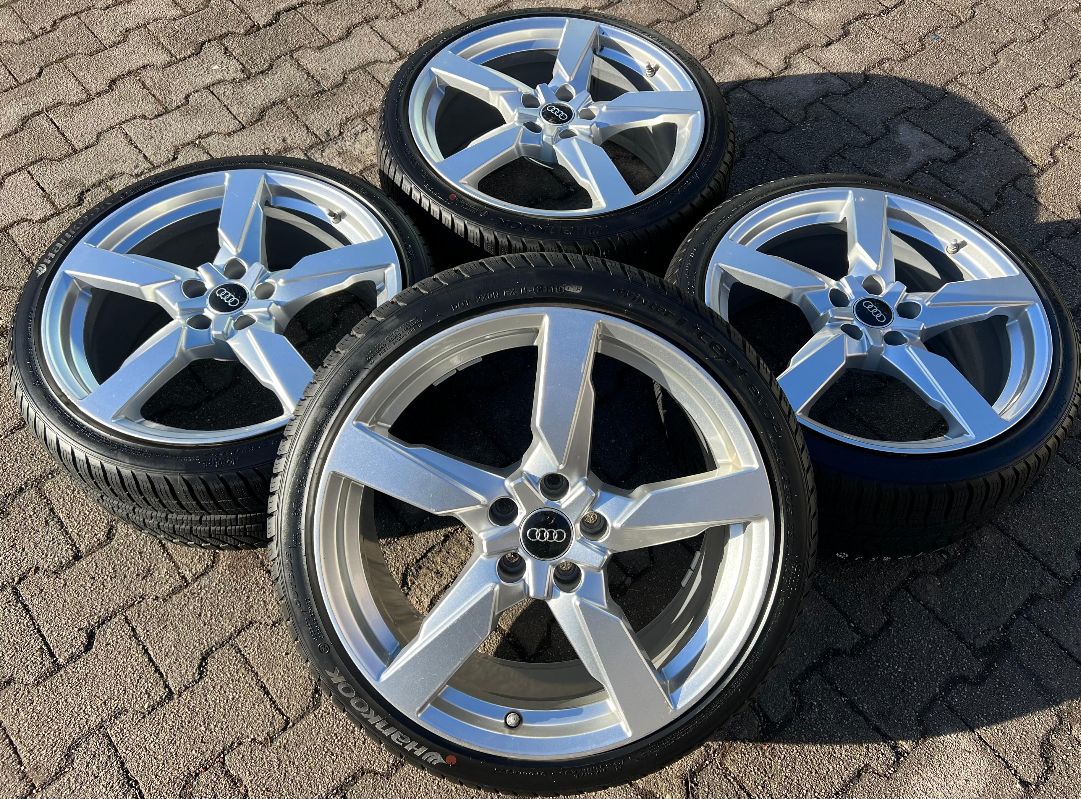 4 ROUES D'HIVER ORIGINALES 19" EN ALU AUDI TT TTS 8S 8S0601025AA 245/35R19 93W FRANCO DOMICILE