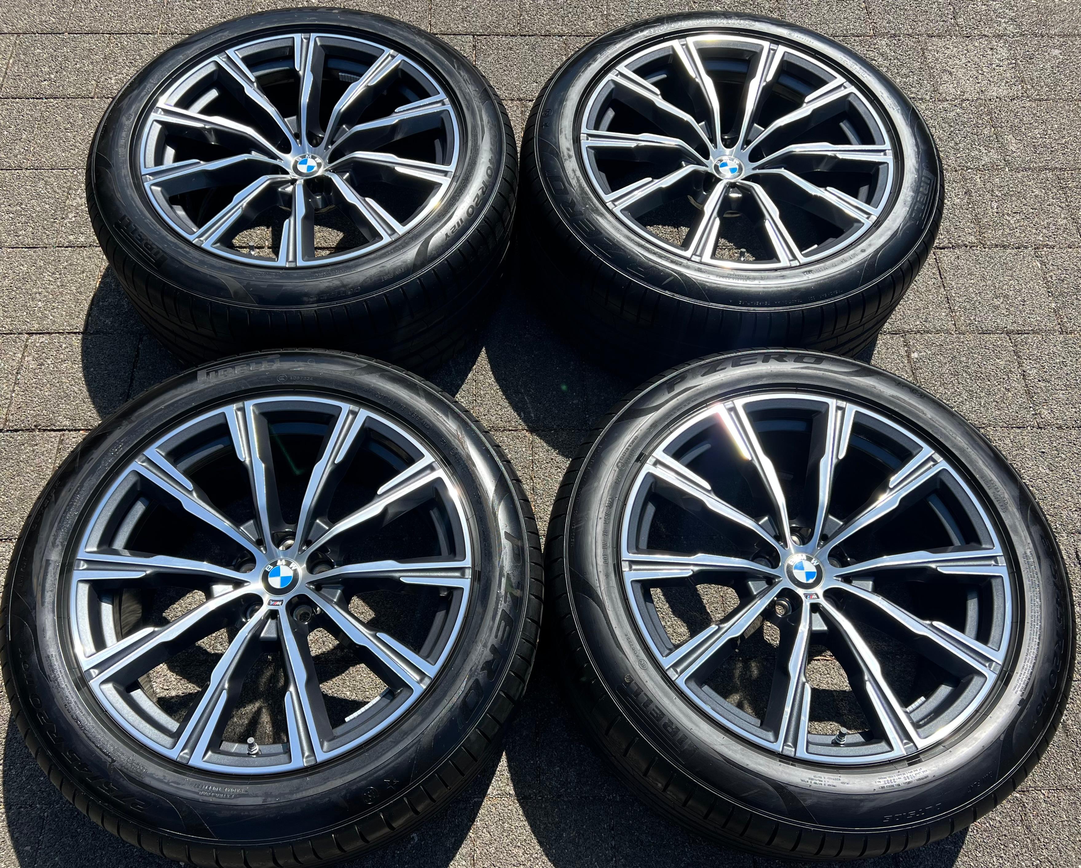 4 ORIGINAL 20" ALU SOMMERRÄDER BMW X5 G05 X6 G06 STYLING M740 275/45R20 110Y 305/40R20 112Y