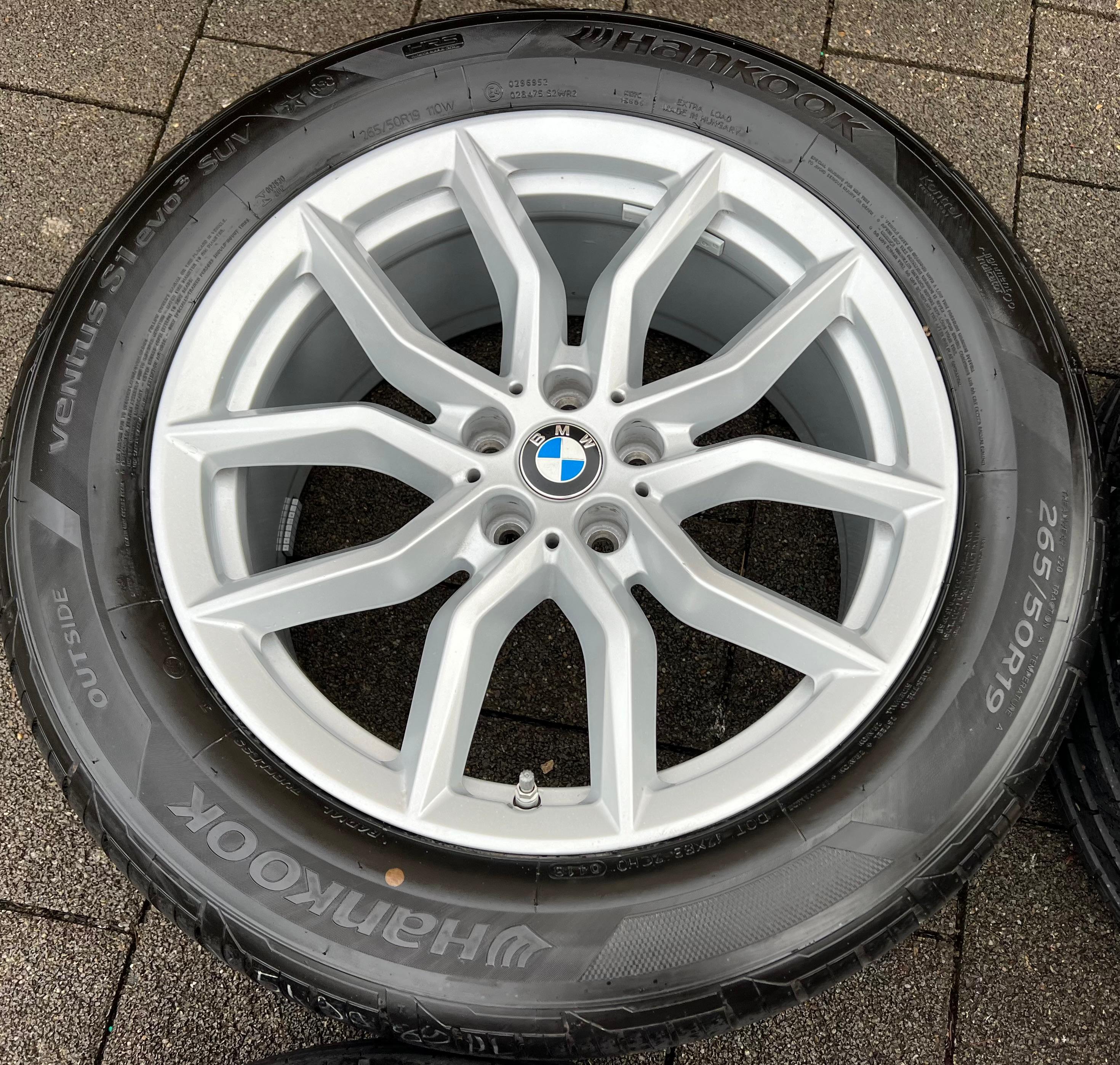 4 CERCHI ESTIVI ORIGINALI IN ALLUMINIO DA 19" BMW X5 G05 X6 G06 265/50R19 110W RUNFLAT RDKS
