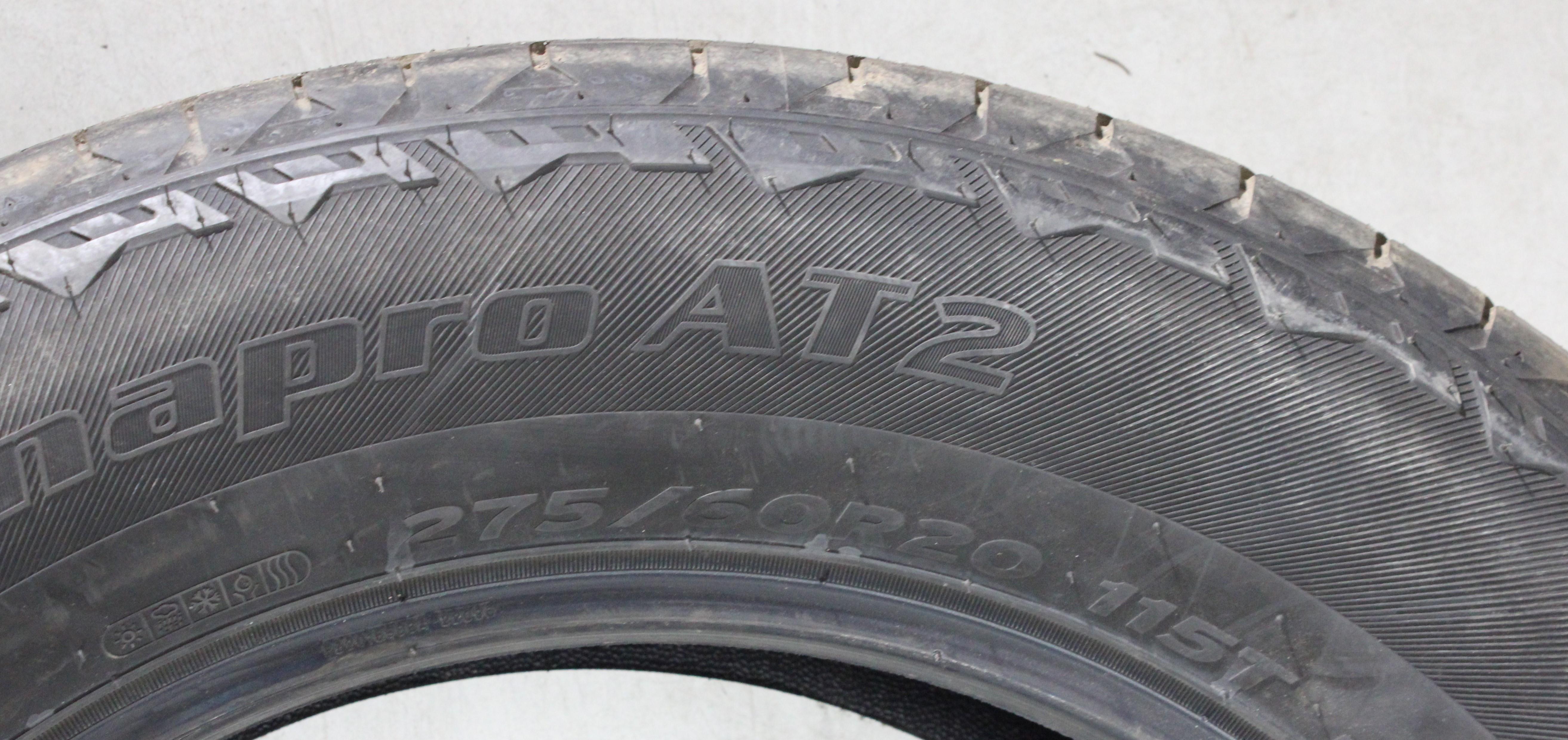 4 x 275/60R20 115T Hankook Dynapro VT2 con perfil completo 2023