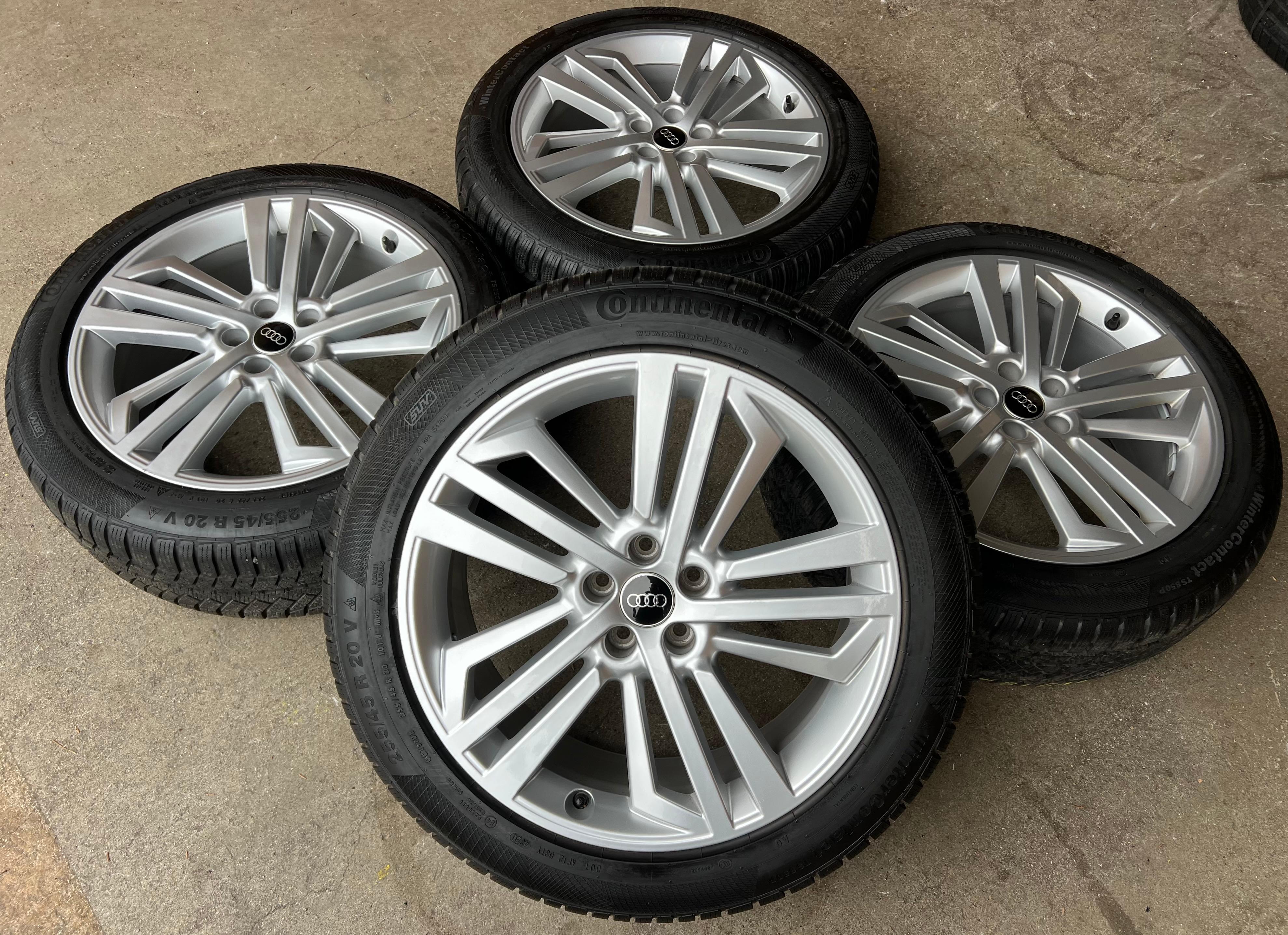 4 JANTES HIVER EN ALUMINIUM D’ORIGINE 20" AUDI Q5 SQ5 FY 80A601025L 255/45R20 101V CONTINENTAL
