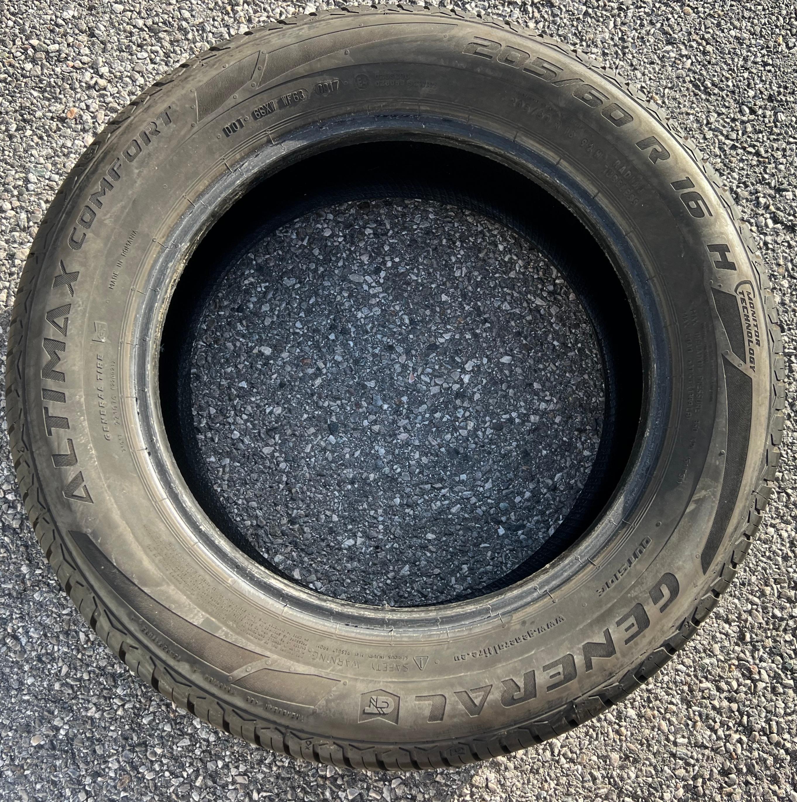 4 x 205/60R16 92H Sommerreifen General Altimax Comfort 2x 8mm und 2x 7mm 2017