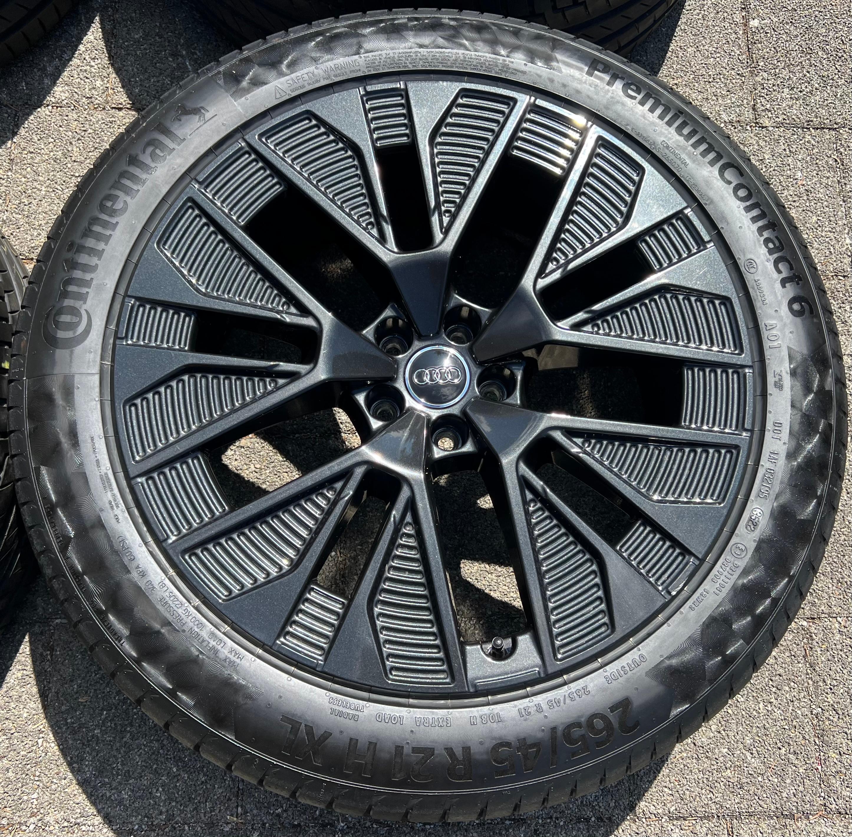 4 ORIGINAL 21" ALU SOMMERRÄDER AUDI E-TRON Q8 GEN 4KE601025AE 265/45R21 108H FREIHAUS