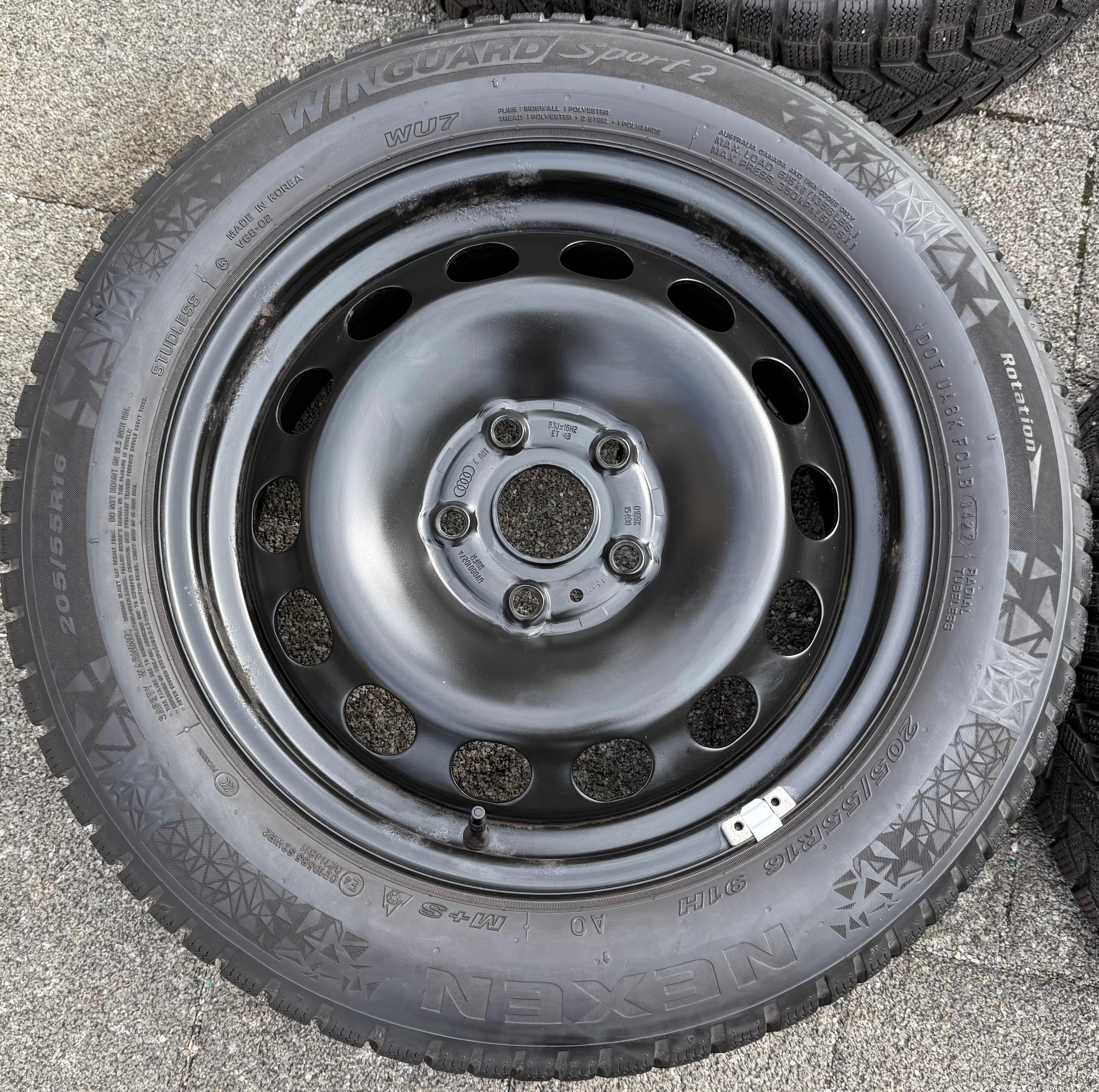 4 Winterräder Audi A3 8V Sportback Cabrio  205/55R16 91H Nexen 8V0601027A 2022