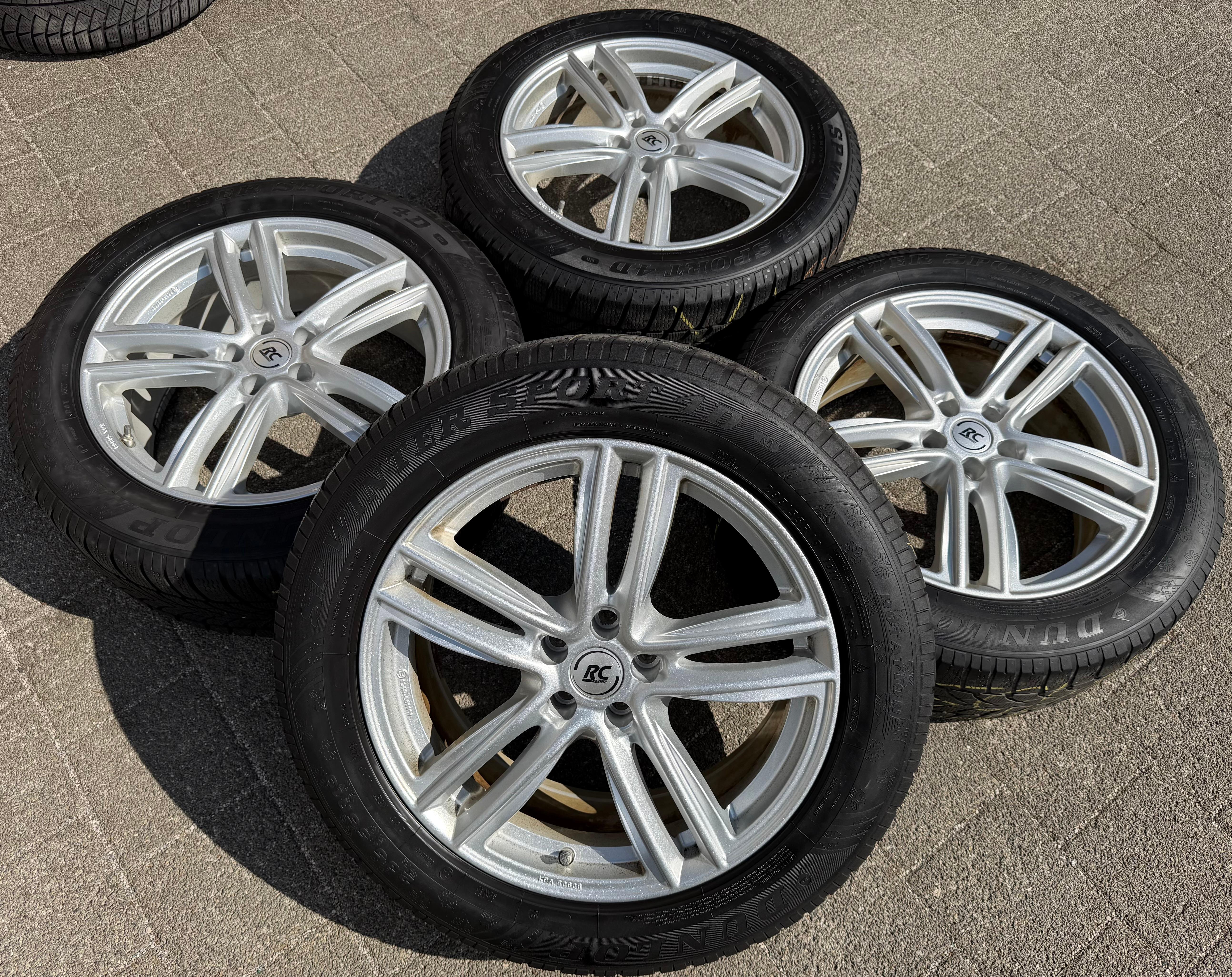 4 jantes en aluminium 19 pouces pour Volvo XC90 II, XC60, Land Rover Freelander et Discovery Sport (RDKS)