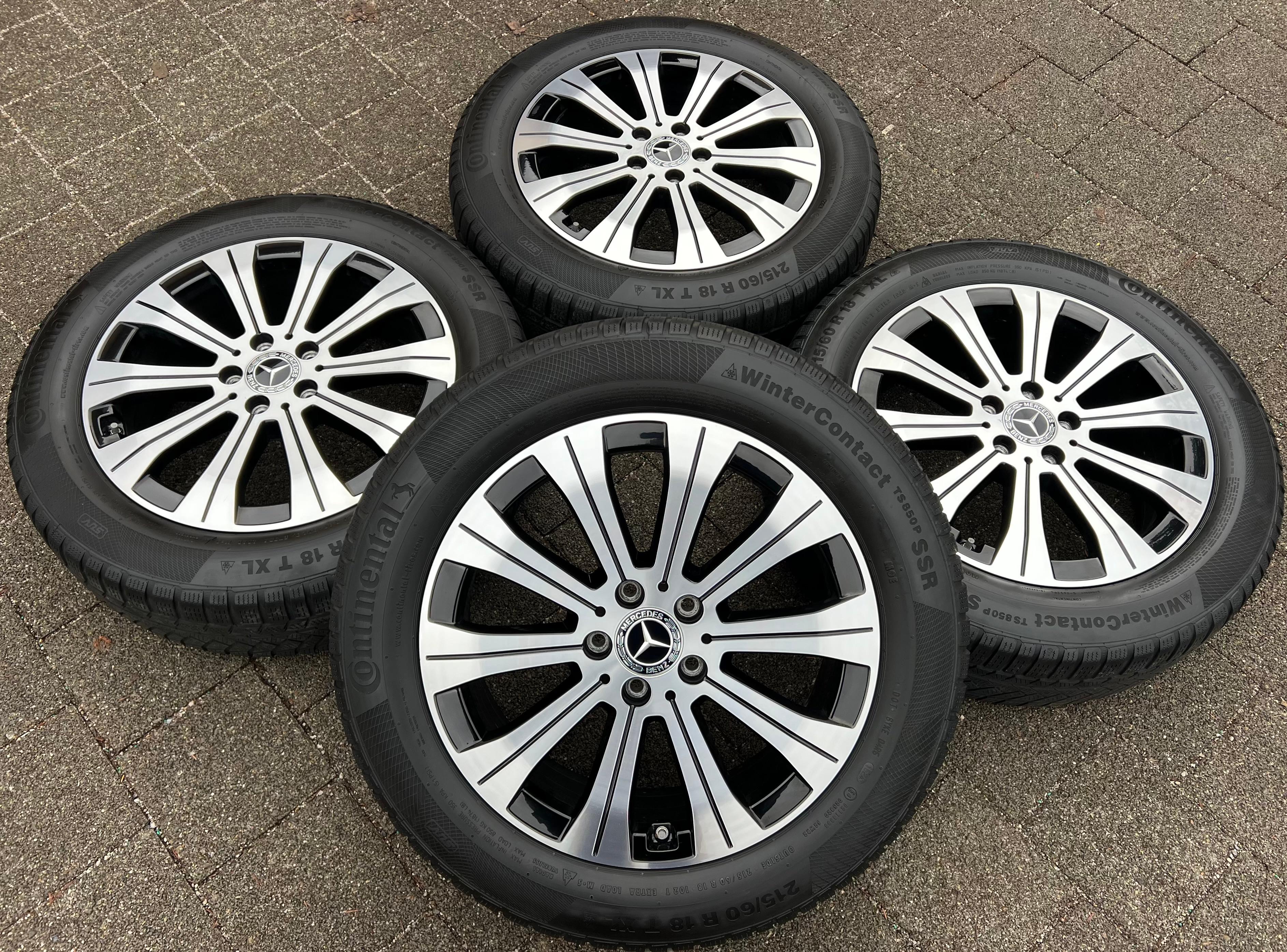 4 ORIGINAL 18" ALUFELGEN MERCEDES EQA EQB A2434010000 RDKS 6,5x18 ET44,5 FREIHAUS
