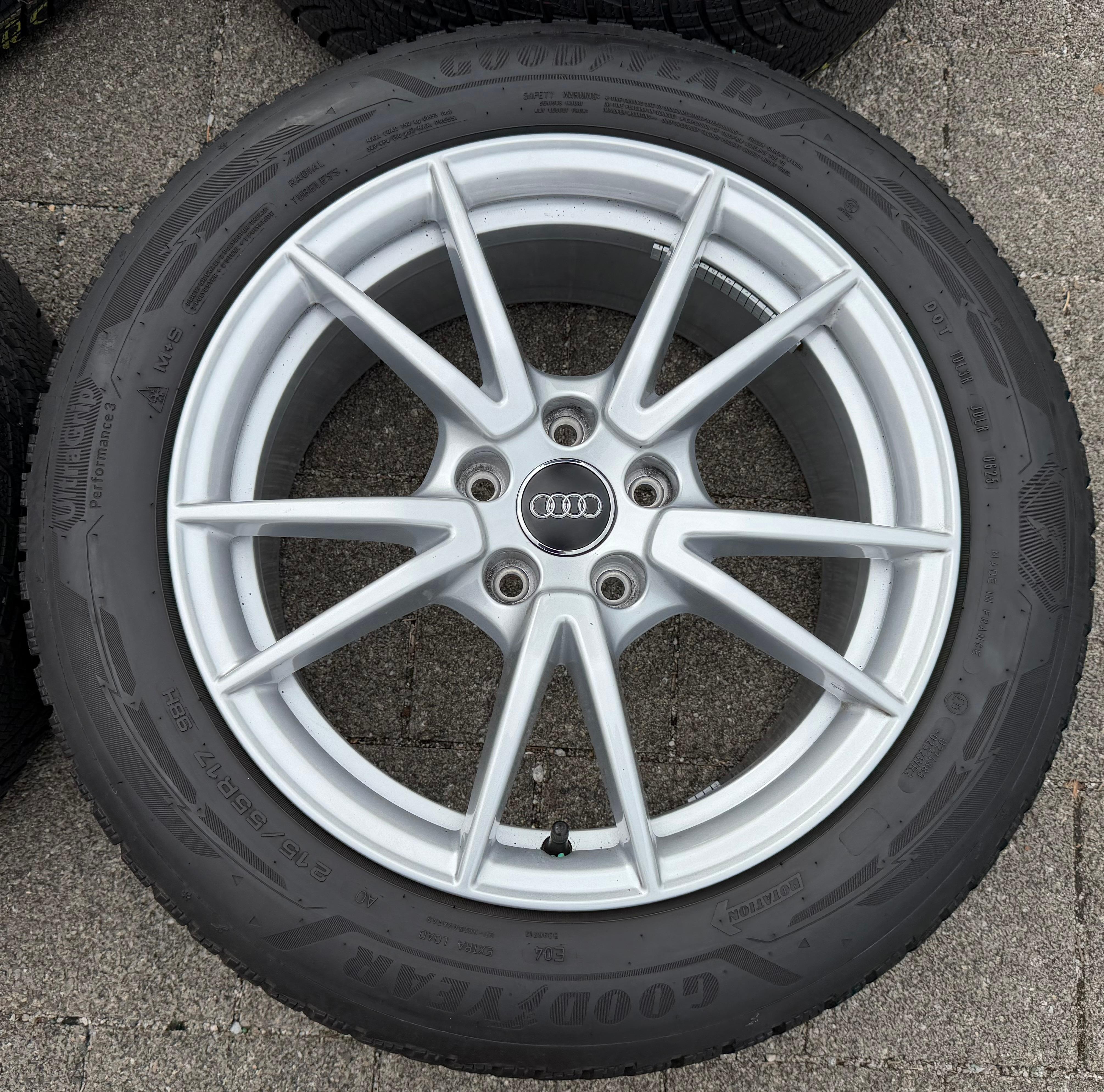 4 ORIGINAL 17" ALU WINTERRÄDER AUDI A5 S5 F2 B10 8B3601025A 215/55R17 98H 2025