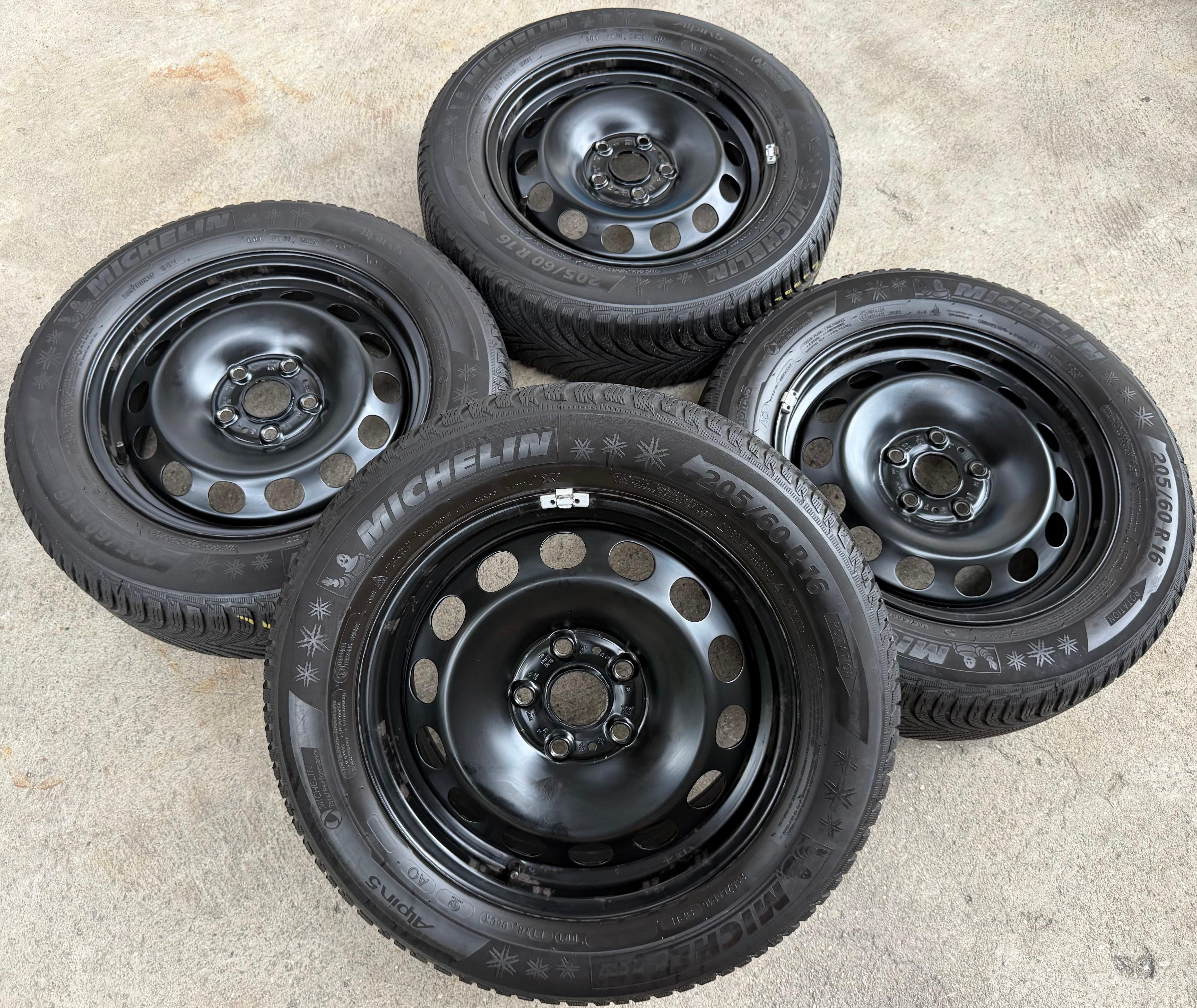 4 Winterräder Audi Q2 GA VW T-ROC A11 205/60R16 92H Michelin Alpin 5 Winterreifen