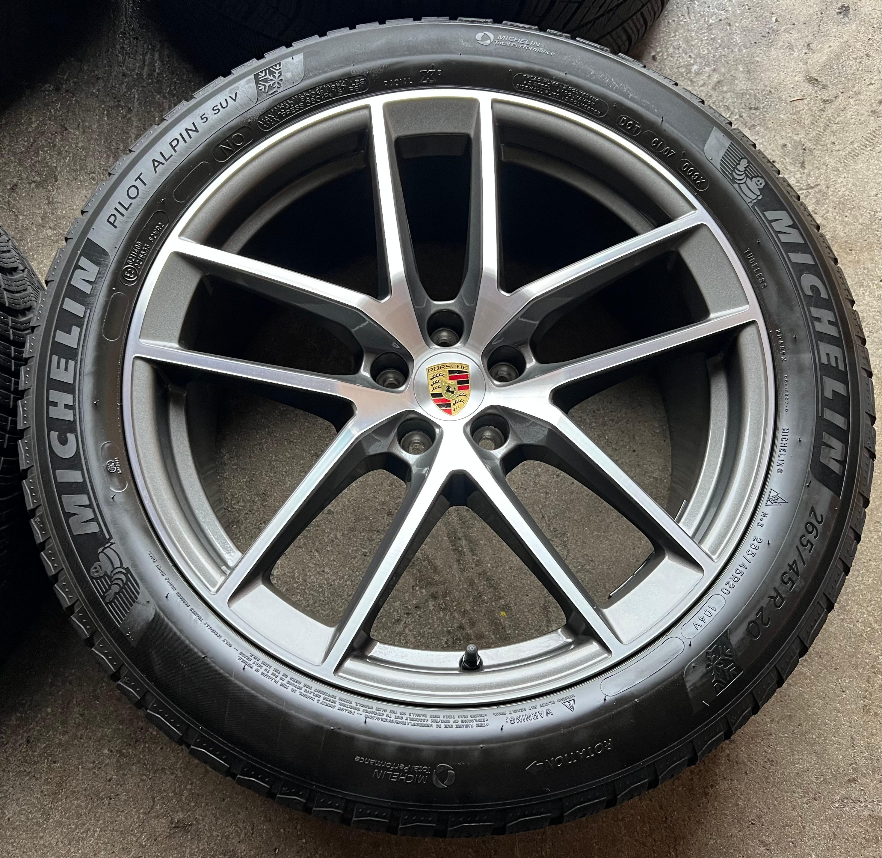 4 ORIGINAL 20" ALU WINTERRÄDER PORSCHE MACAN 265/45R20 104V 295/40R20 106V RDKS