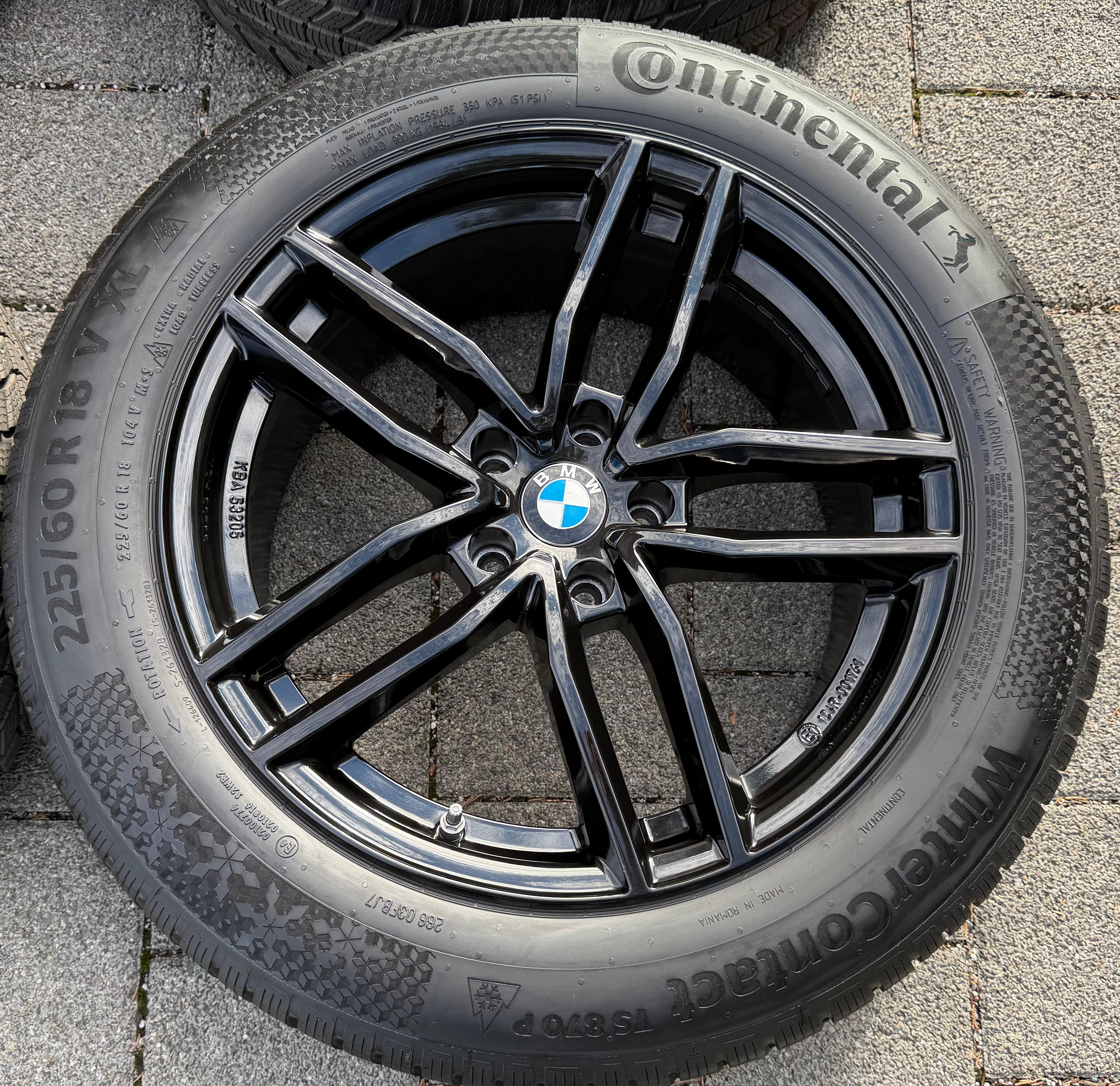 4 ruedas de invierno de aluminio de 18" para BMW X3 G01 X4 G02 225/60R18 104V Continental 2023 RDKS