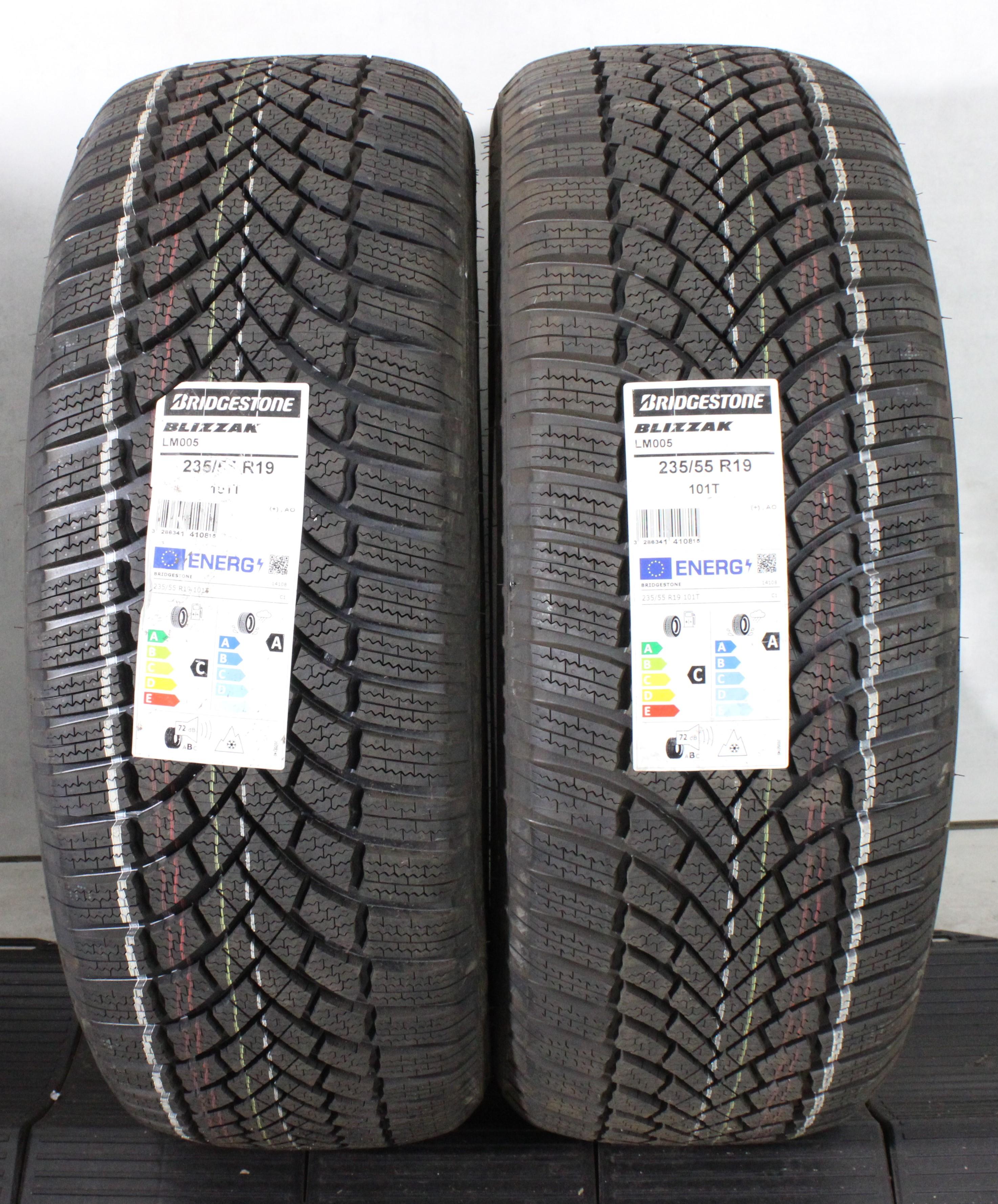 2 x 235/55R19 101T Winterreifen Bridgestone Blizzak LM005 AO 2021 Seal