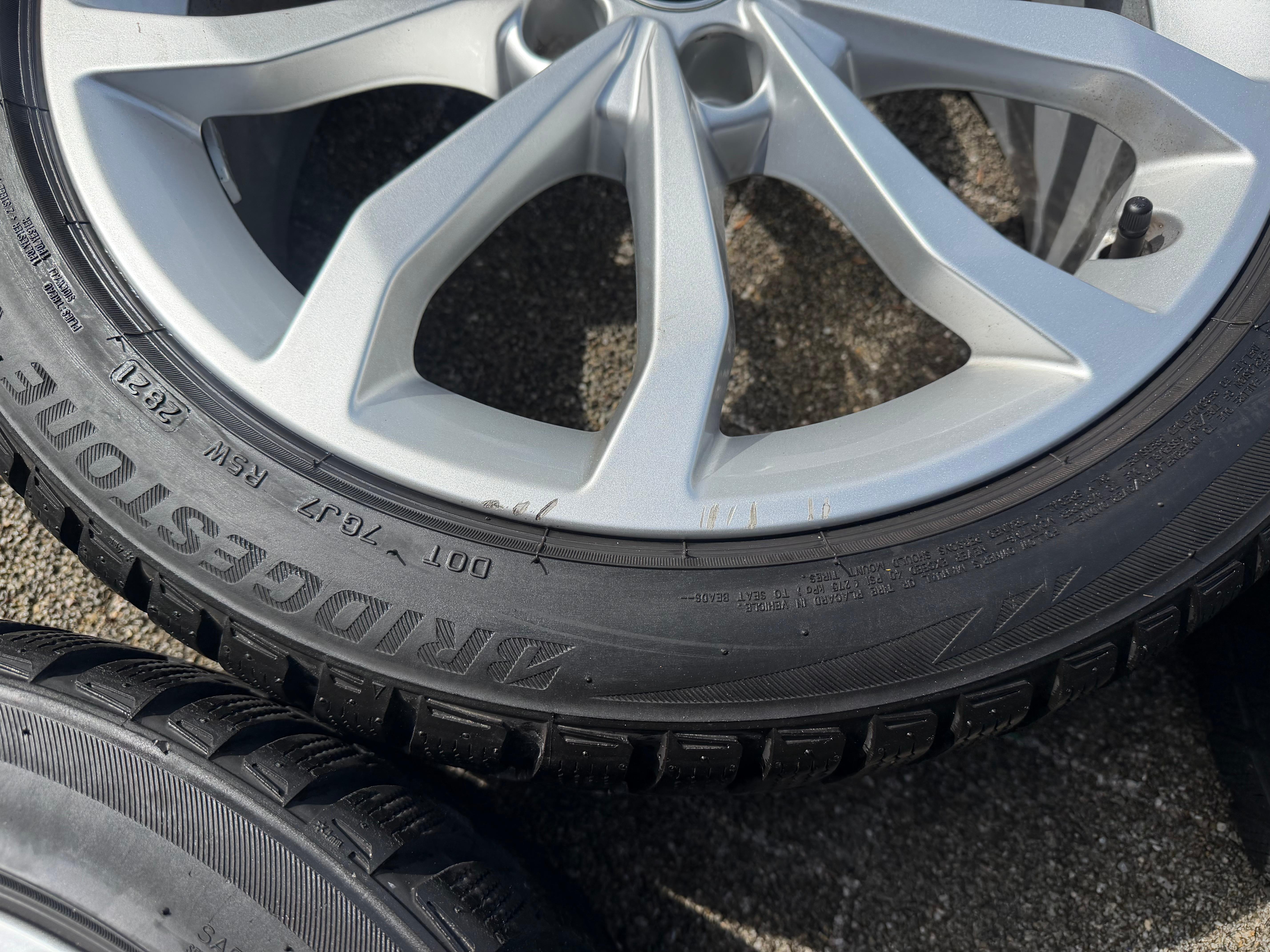 4 ruedas de invierno de aleación originales de 18" para Audi A4 S4 8W 8W0601025ED 225/45R18 95H Bridgestone