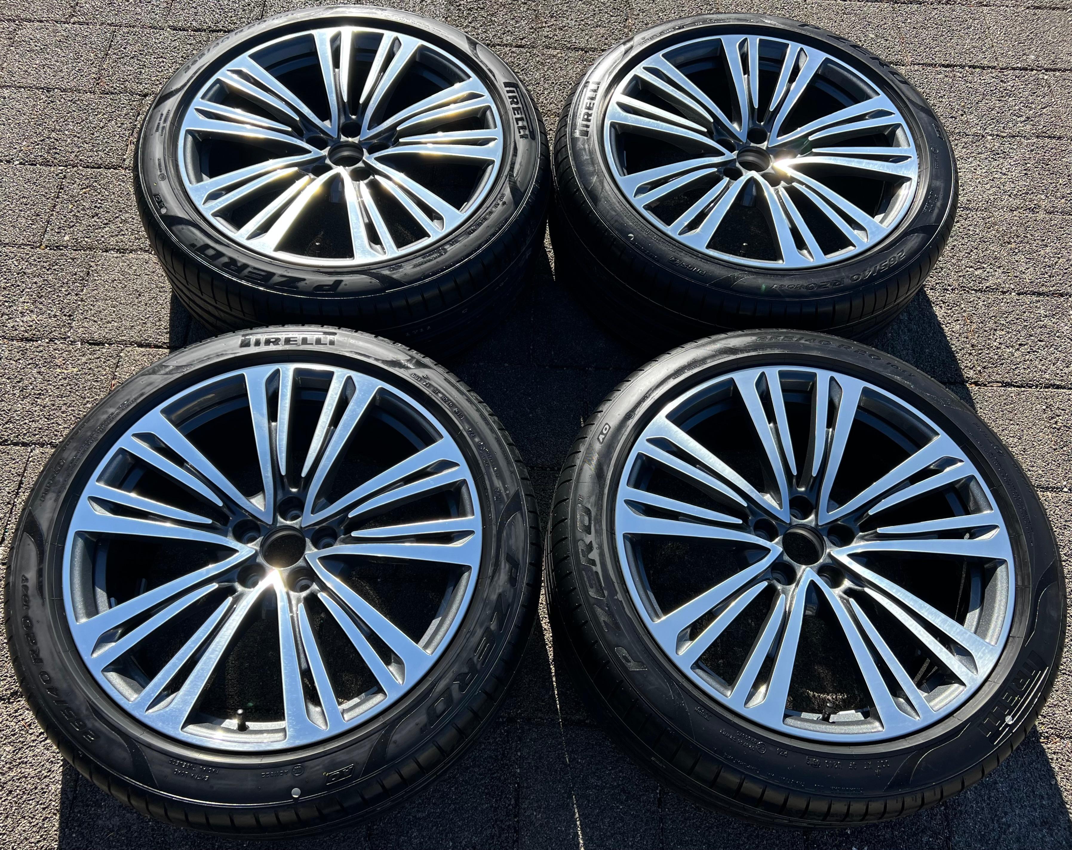 4 ORIGINAL 20" ALU SOMMERRÄDER AUDI A8 4N 4N0601025D 265/40R20 104Y PIRELLI NEU