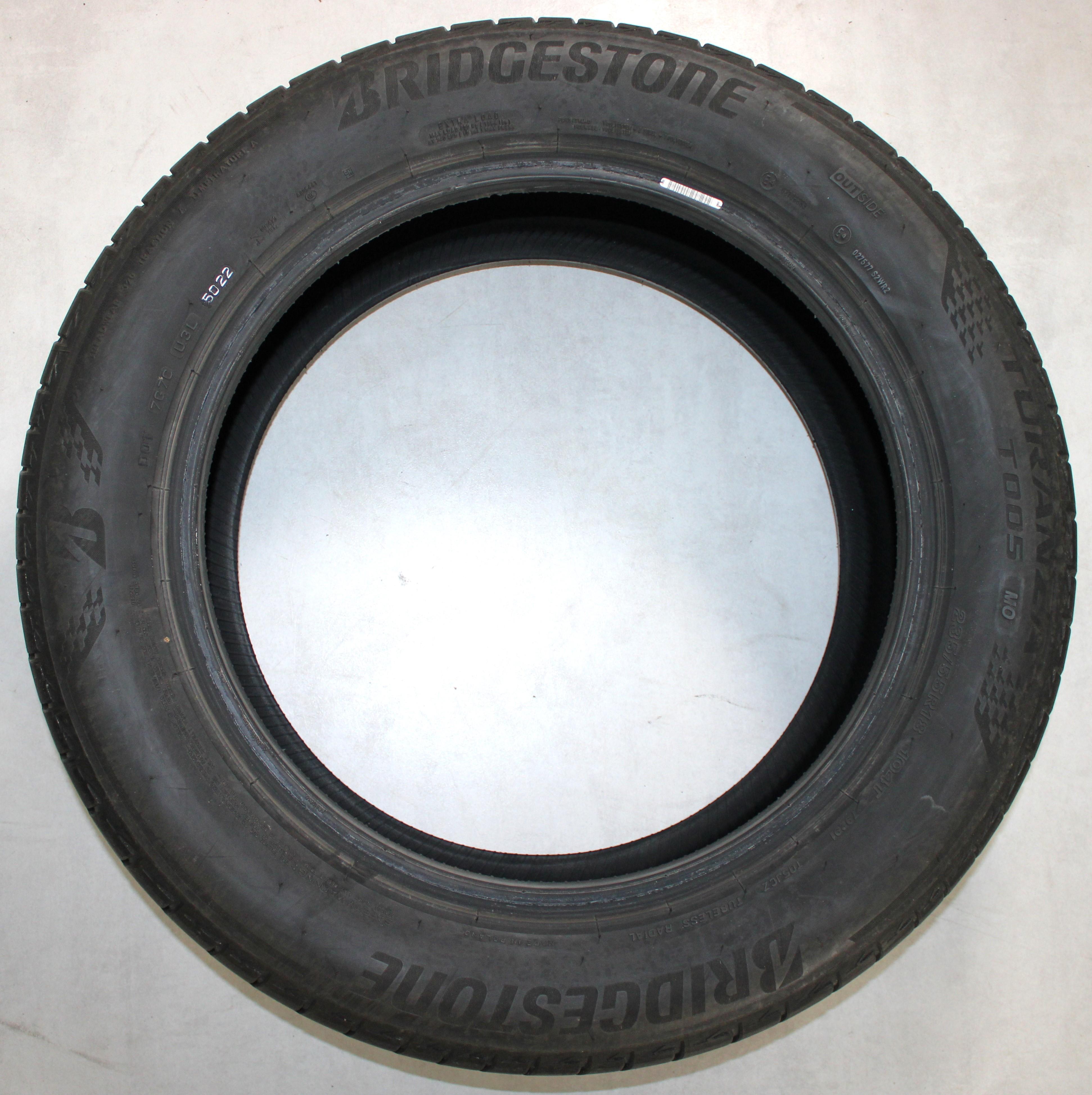 2 x 235/55R18 104T Sommerreifen Bridgestone Turanza T005 6,5mm 2022 MO