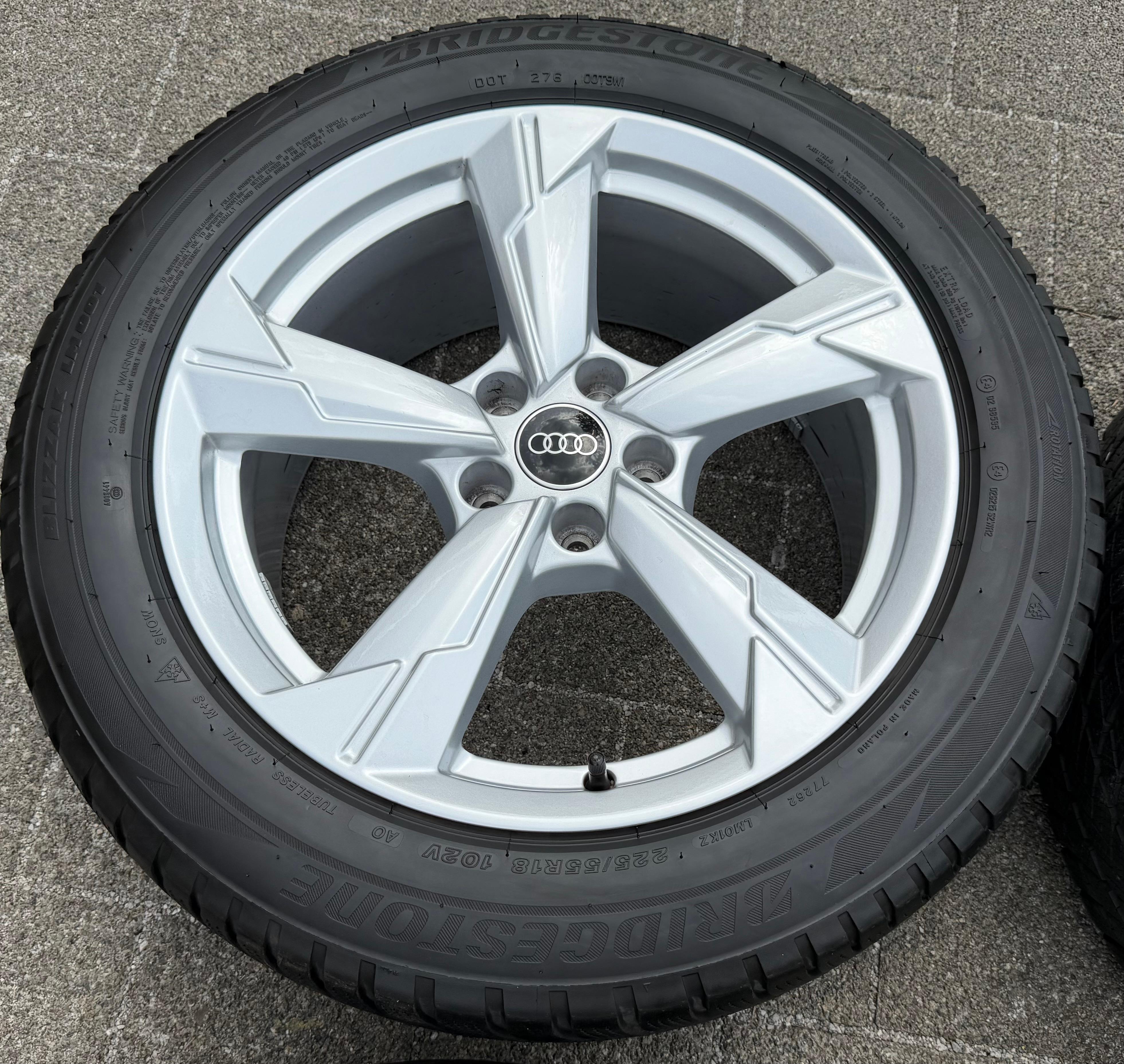 4 ruedas de invierno de aluminio originales de 18" para Audi A6 4K C8 225/55R18 102V Bridgestone 2024