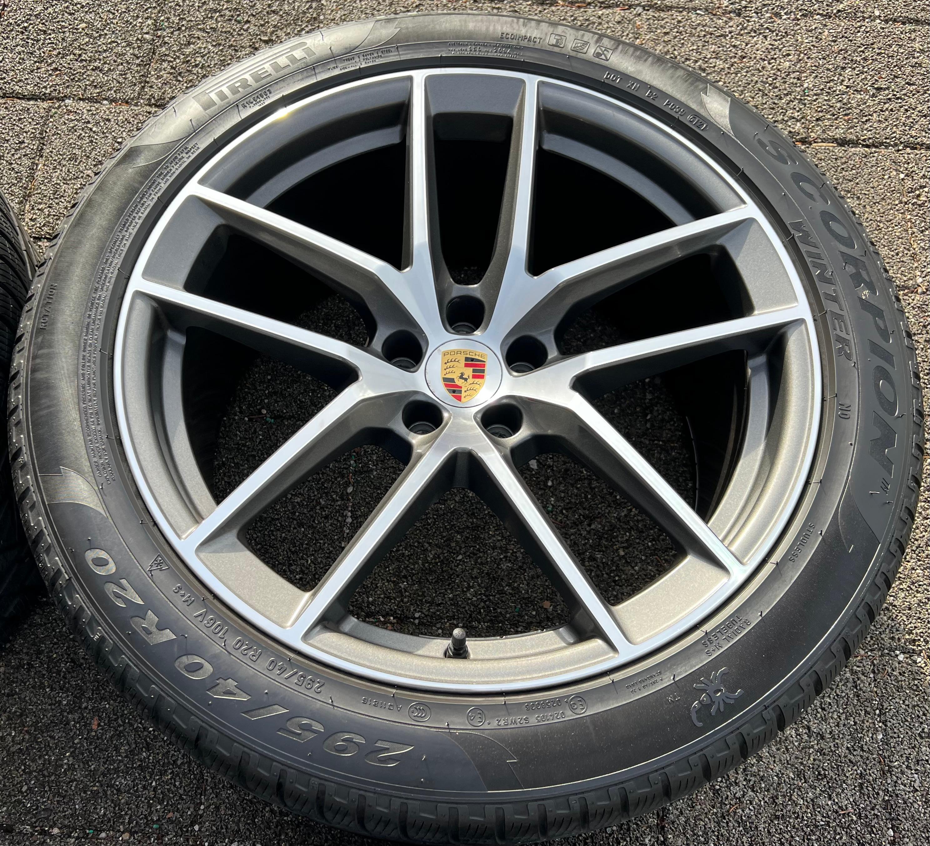 4 RUEDAS DE INVIERNO ORIGINALES DE ALUMINIO DE 20" PARA PORSCHE MACAN 265/45R20 104V 295/40R20 106V RDKS