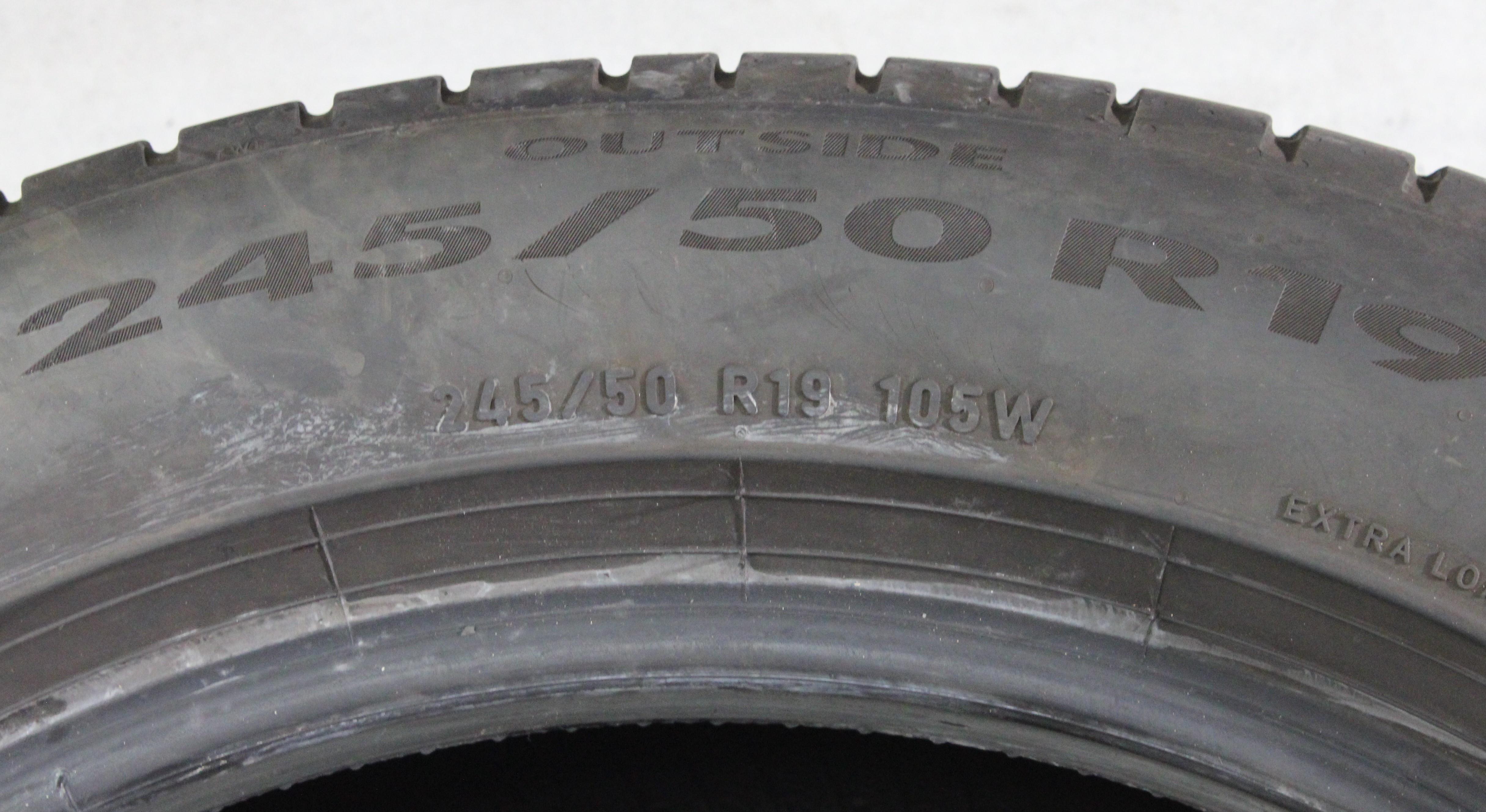 1 x 245/50R19 105W Sommerreifen Pirelli Cinturato P7 * 5,5-6mm 2024 XL