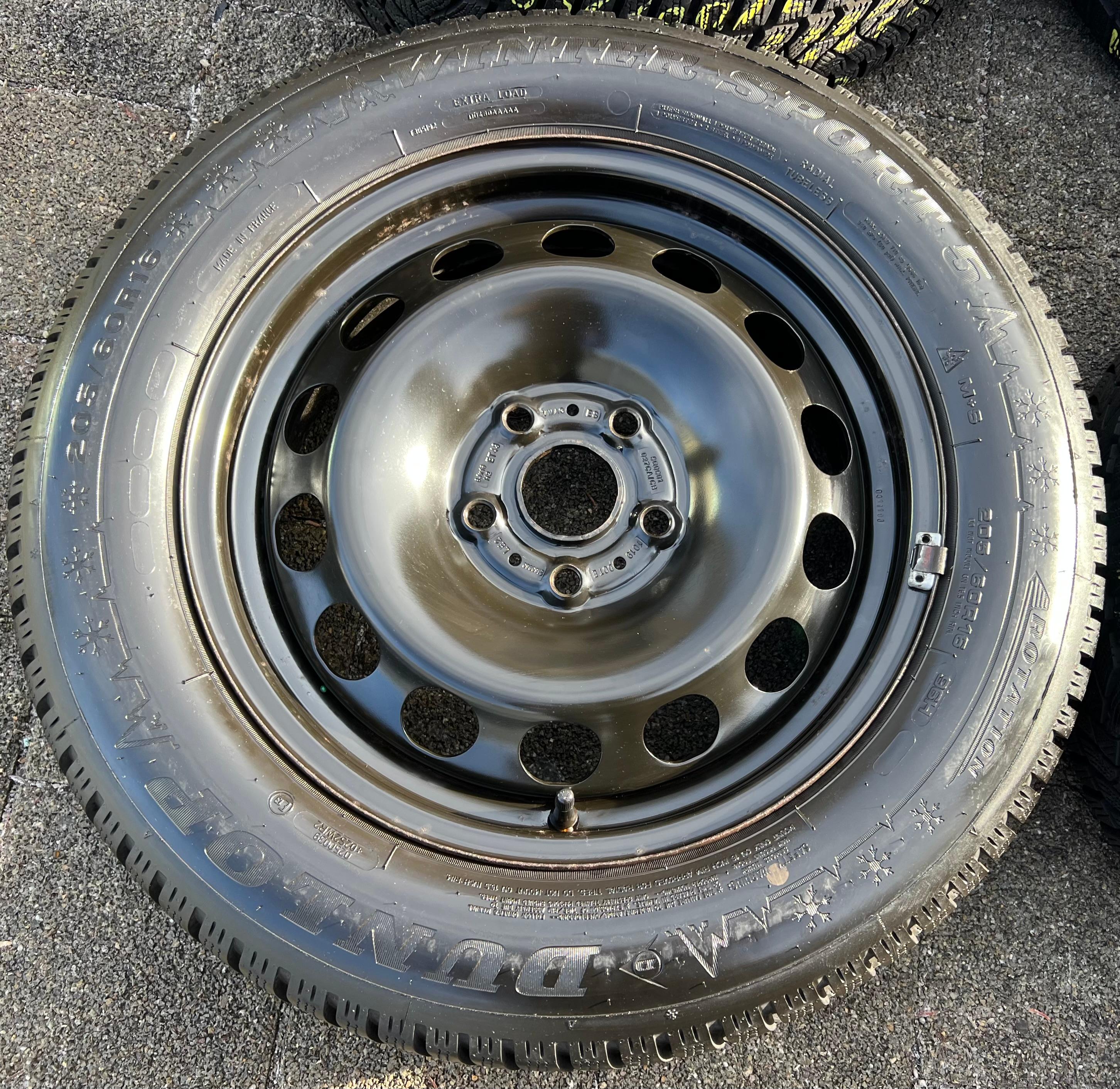 4 WINTERWIELEN AUDI Q2 GA VW T-ROC A11 205/60R16 96H DUNLOP 2019 TOP 5Q0601027AM GRATIS LEVERING