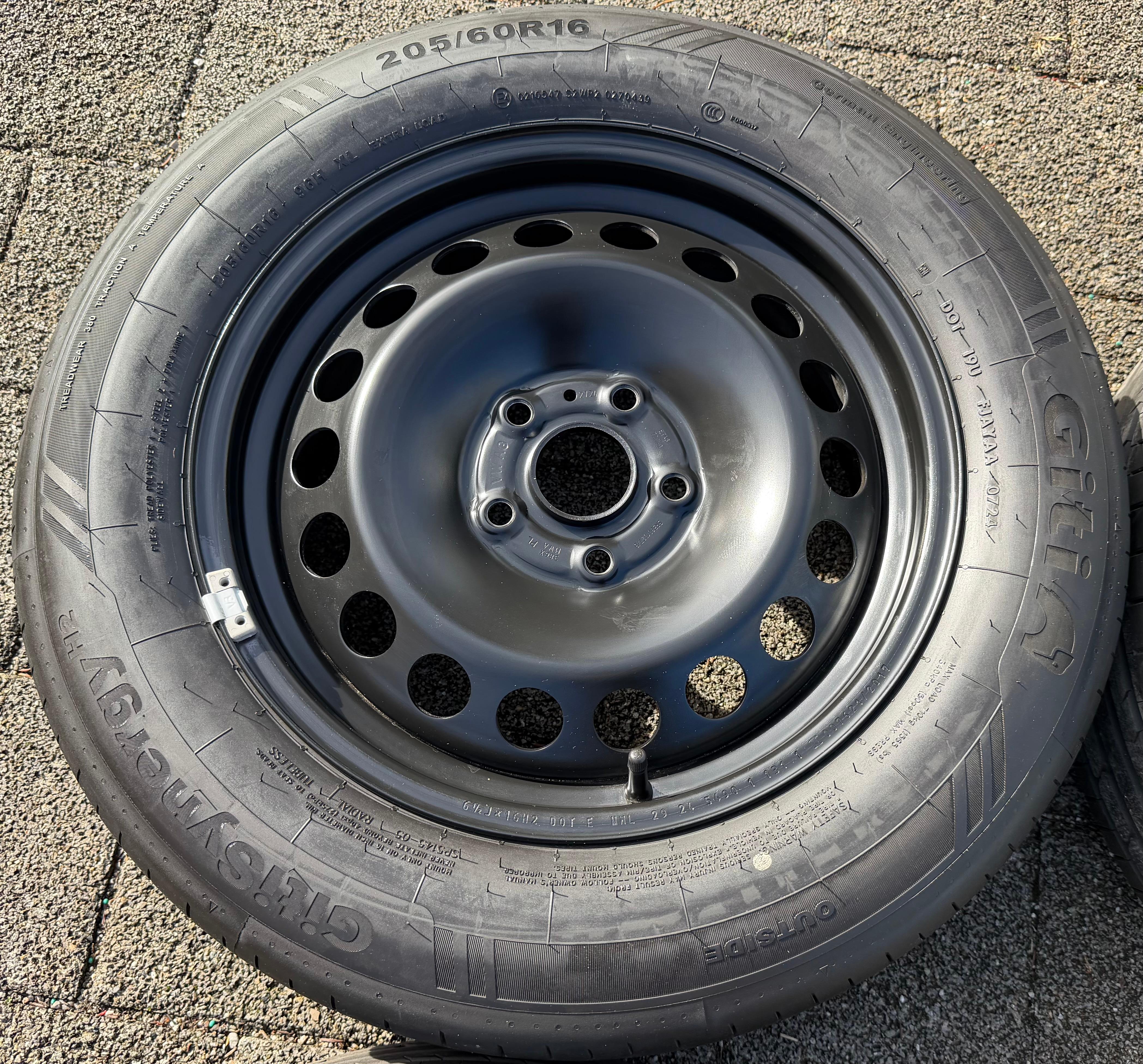 4 ORIGINAL STAHLFELGEN 16" FELGEN VW CADDY V SK 6,5x16 ET48 5x112 FREIHAUS