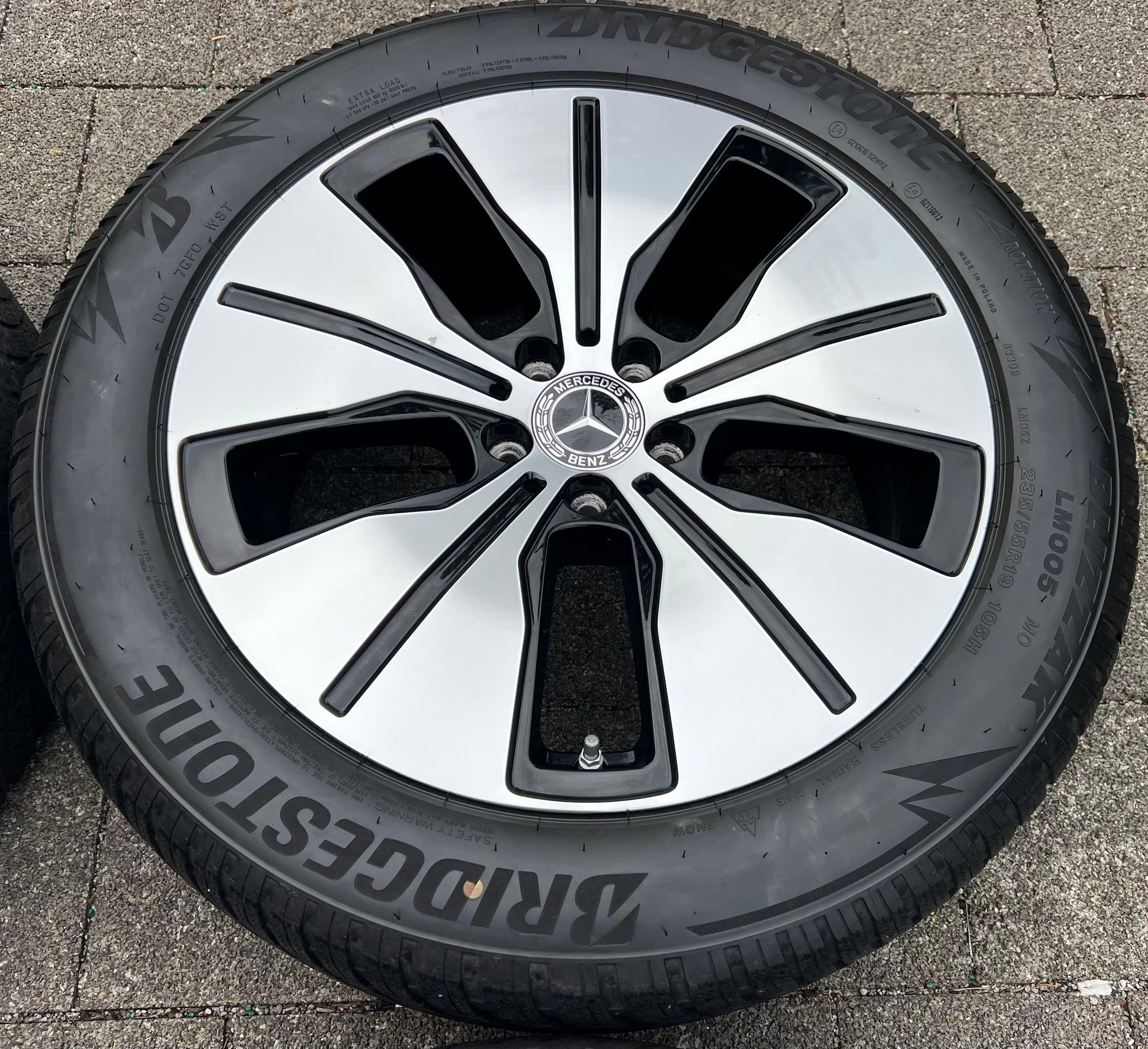 4 CERCHI IN LEGA ORIGINALI DA 19" MERCEDES BENZ EQC 293 A2934010100 RDKS 7,5x19 ET34