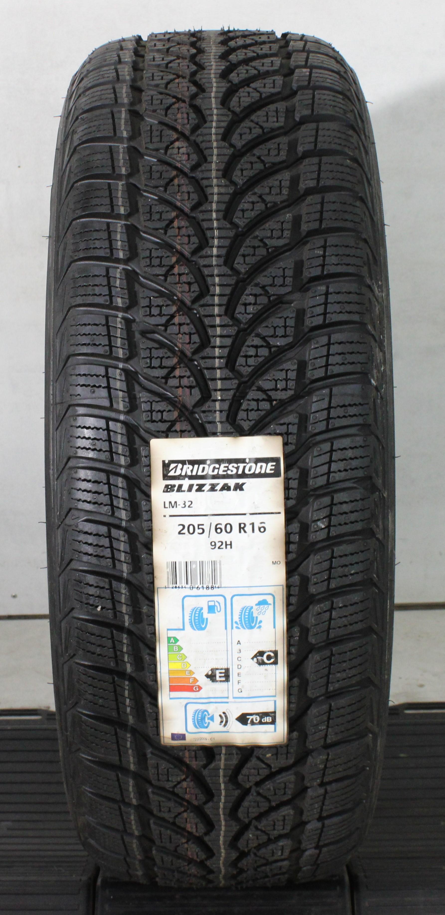 1 x 205/60R16 92H pneu hiver Bridgestone Blizzak LM32 MO NOUVEAU 2019