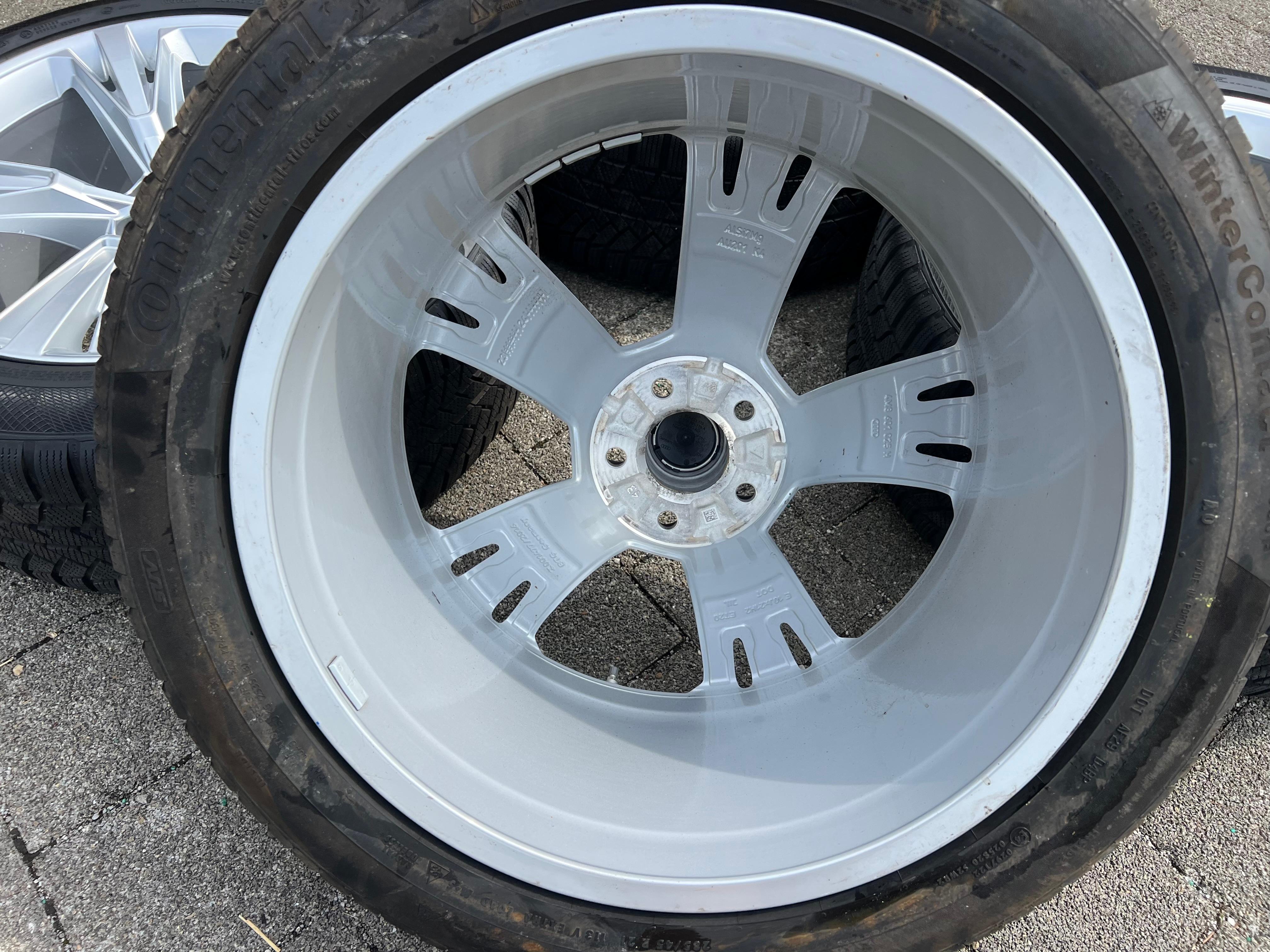 4 ORIGINAL 21" ALU WINTERRÄDER AUDI Q8 SQ8 4M 4M8601025H 285/45R21 113V CONTINENTAL FREIHAUS