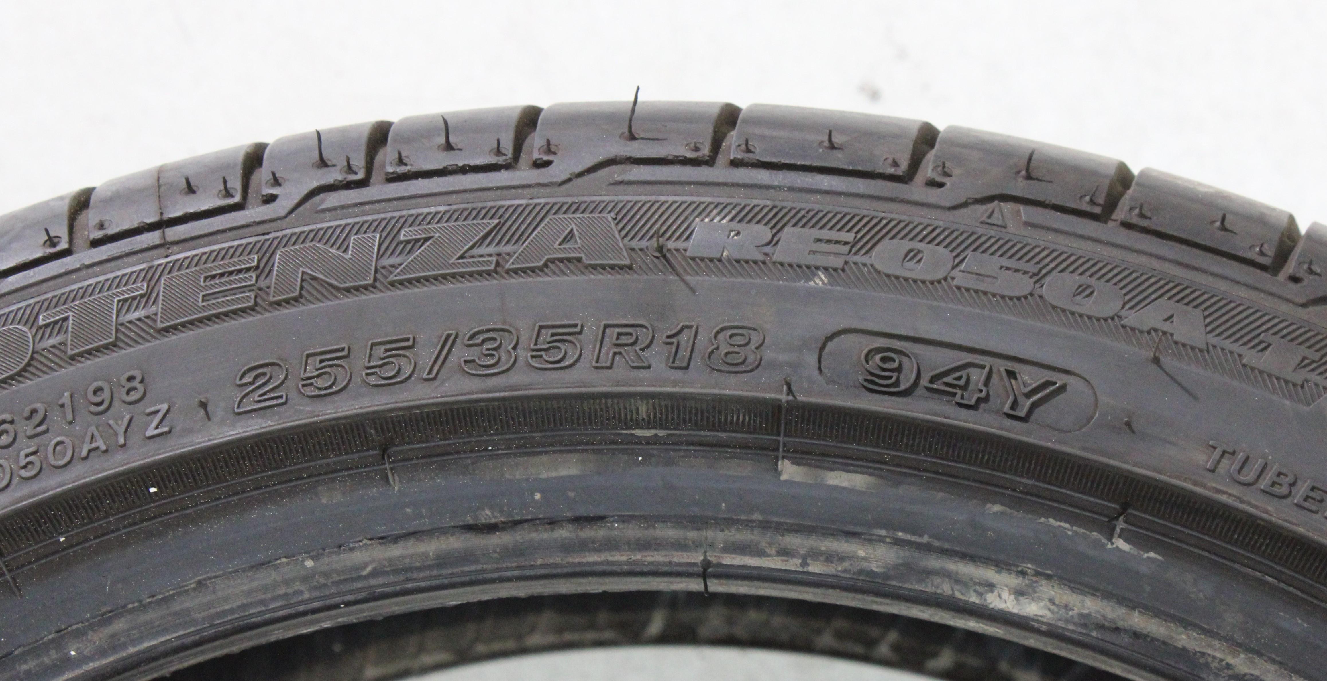1 x 255/35R18 94Y Sommerreifen Bridgestone Potenza RE050A I* Runflat 7-7,5mm 2021