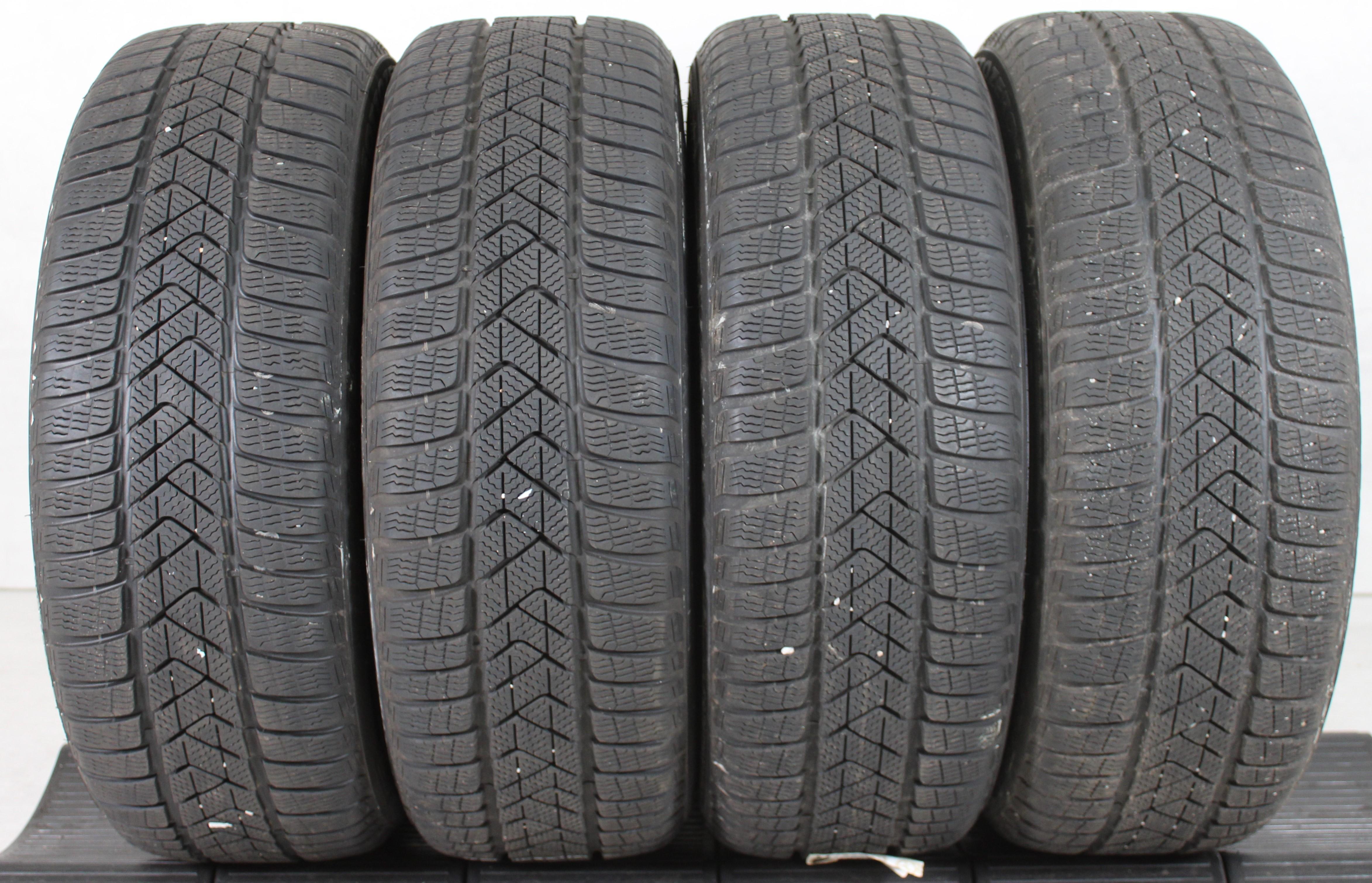 4 x 225/45R19 96V Winterreifen Pirelli Sottozero 3 Runflat 2x 6-6,5mm und 2x 7mm 2019/2020 *