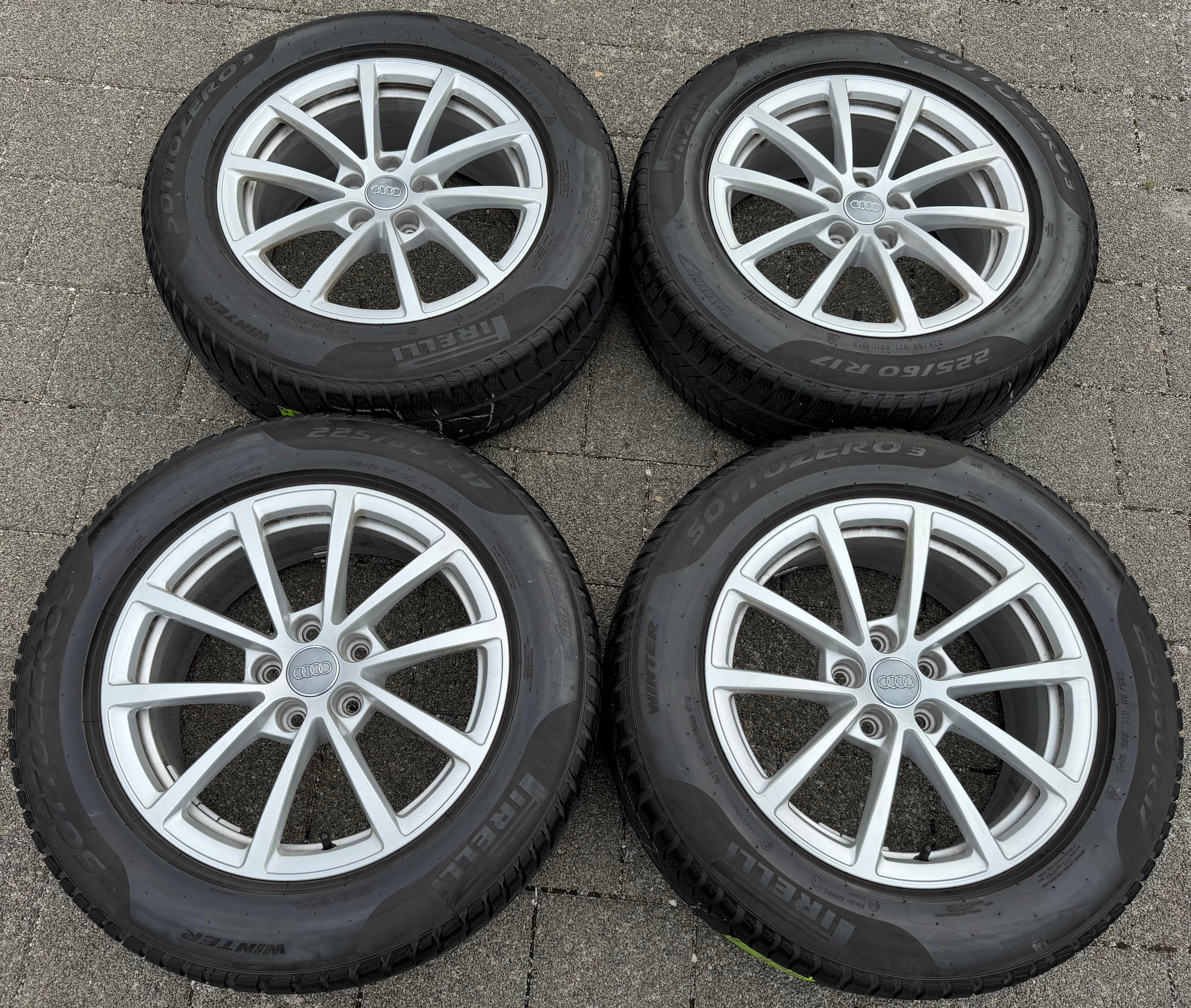 4 Original 17" Alu Winterräder Audi A6 4K C8 F2 225/60R17 99H 4K0601025 Pirelli