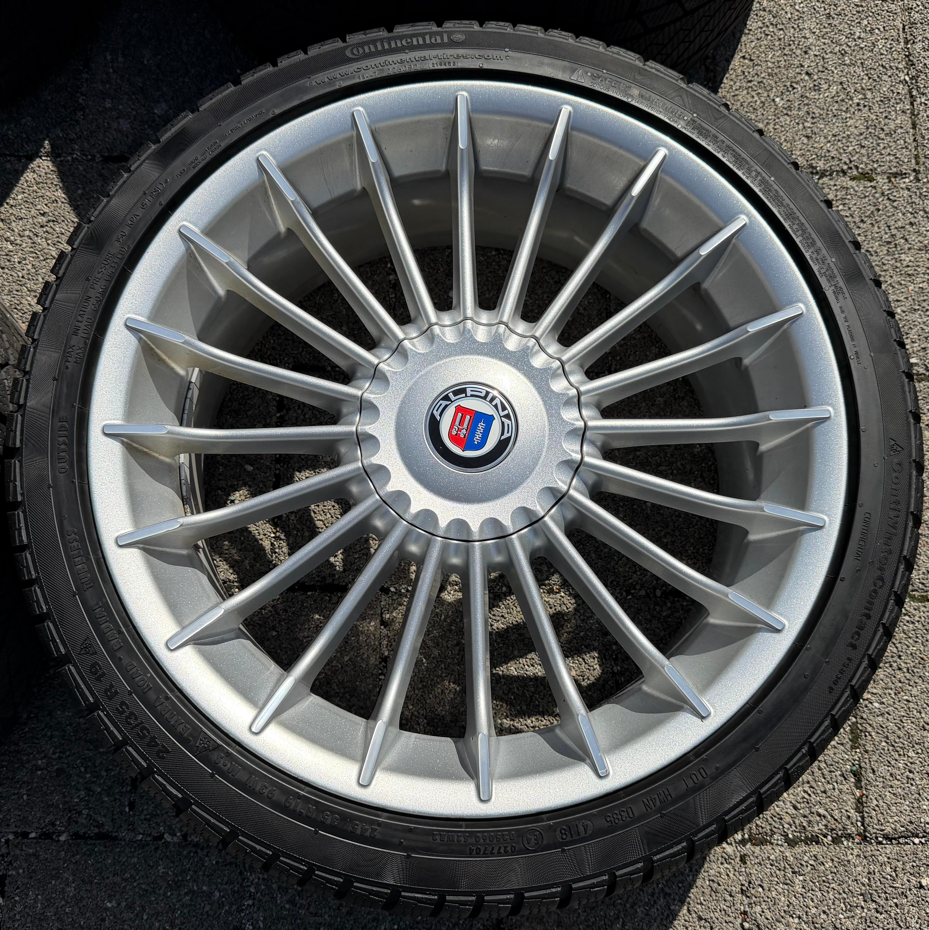4 ORIGINAL 19" ALU WINTERRÄDER BMW ALPINA 3ER REIHE F30 F31 D3 4ER F32 F33 D4