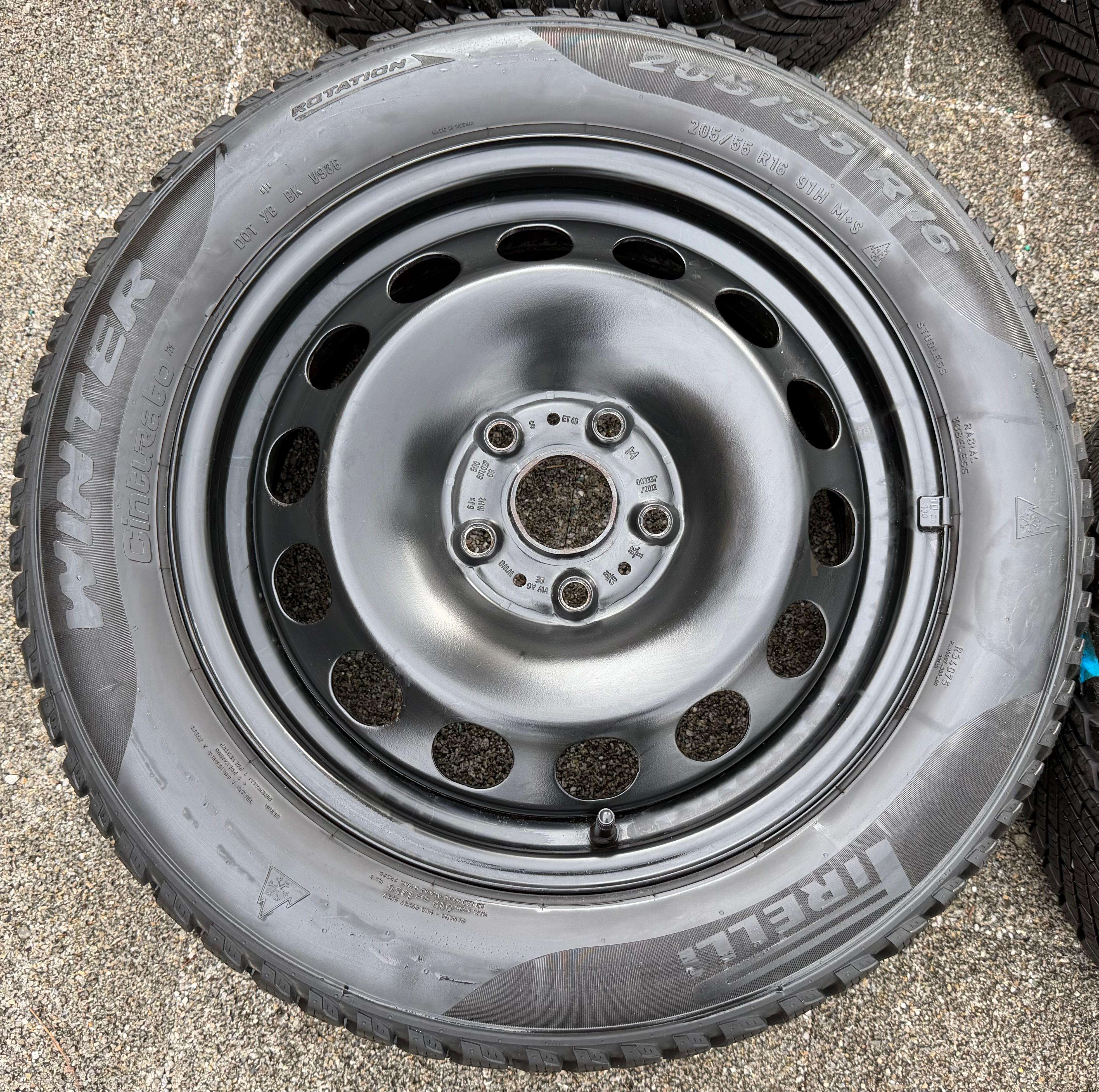 4 Winterräder VW Golf 7 Audi A3 8V Seat Leon 5F Skoda Octavia 5E 205/55R16 91H Pirelli