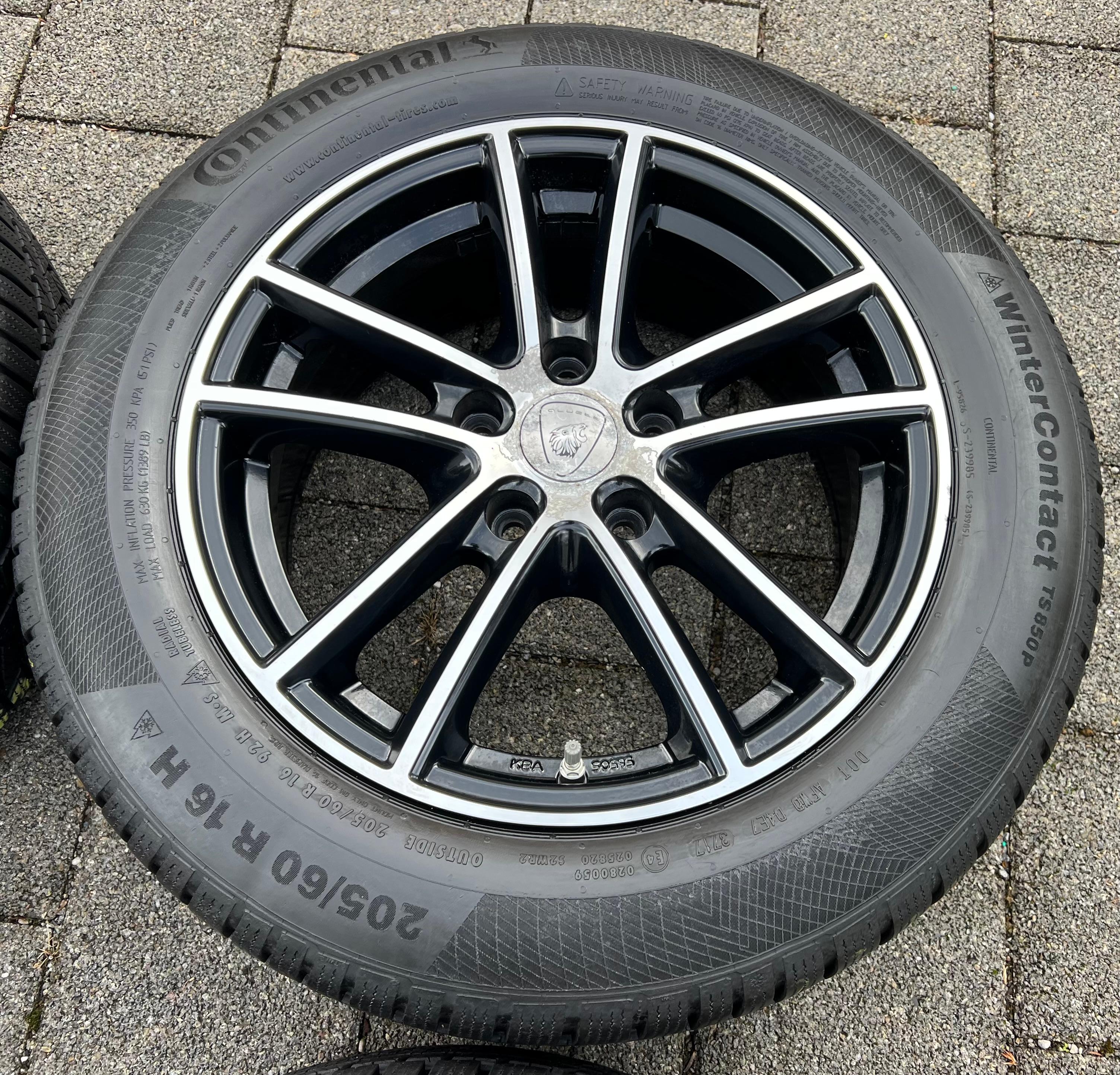 4 ROUES D'HIVER EN ALU BMW SÉRIE 2 ACTIVE TOURER F45 F46 205/60R16 92H RDKS