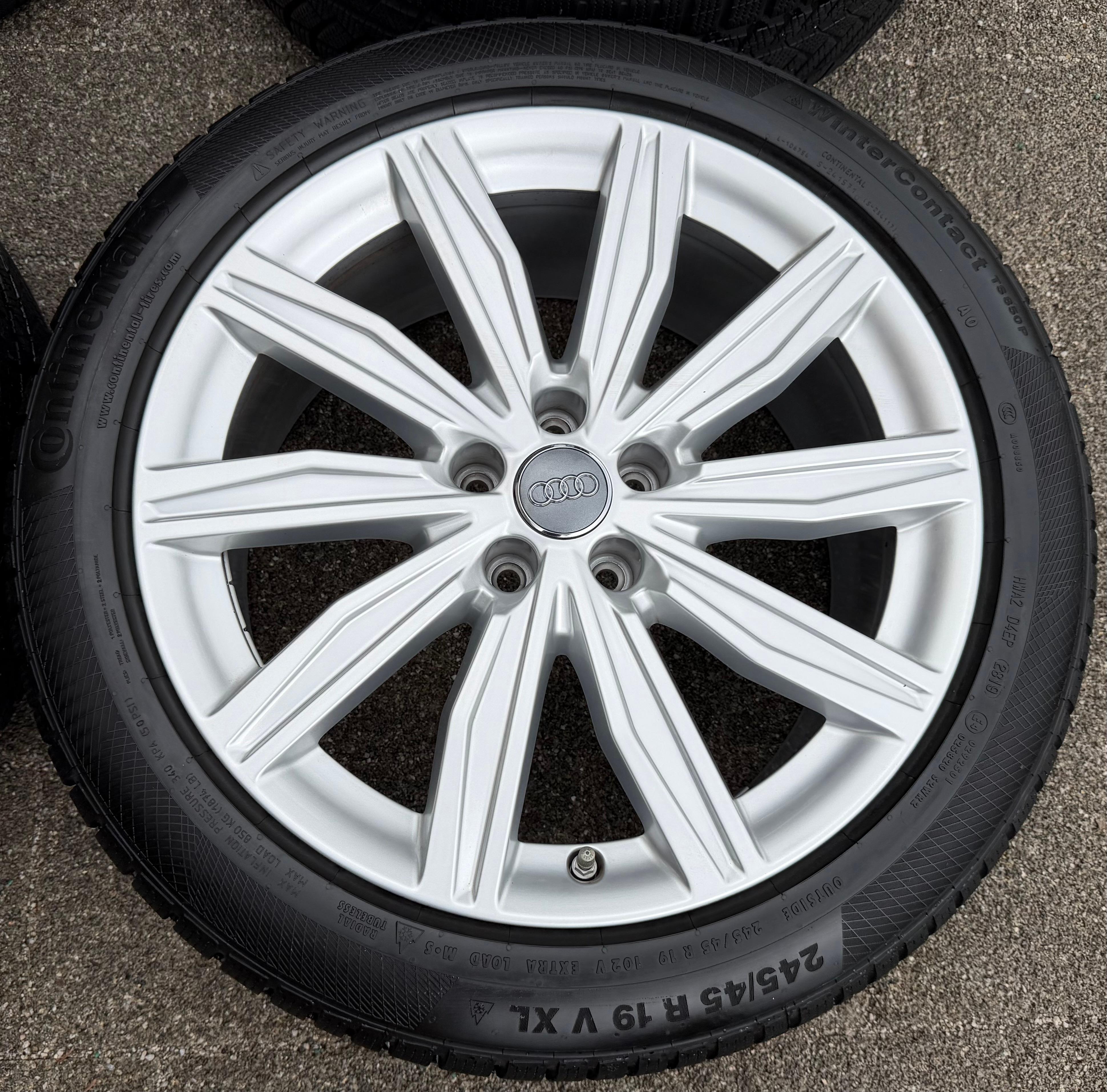 4 roues hiver complètes en aluminium d’origine 19" Audi A6 S6 C8 4K 4K0601025M 245/45R19 102V RDKS