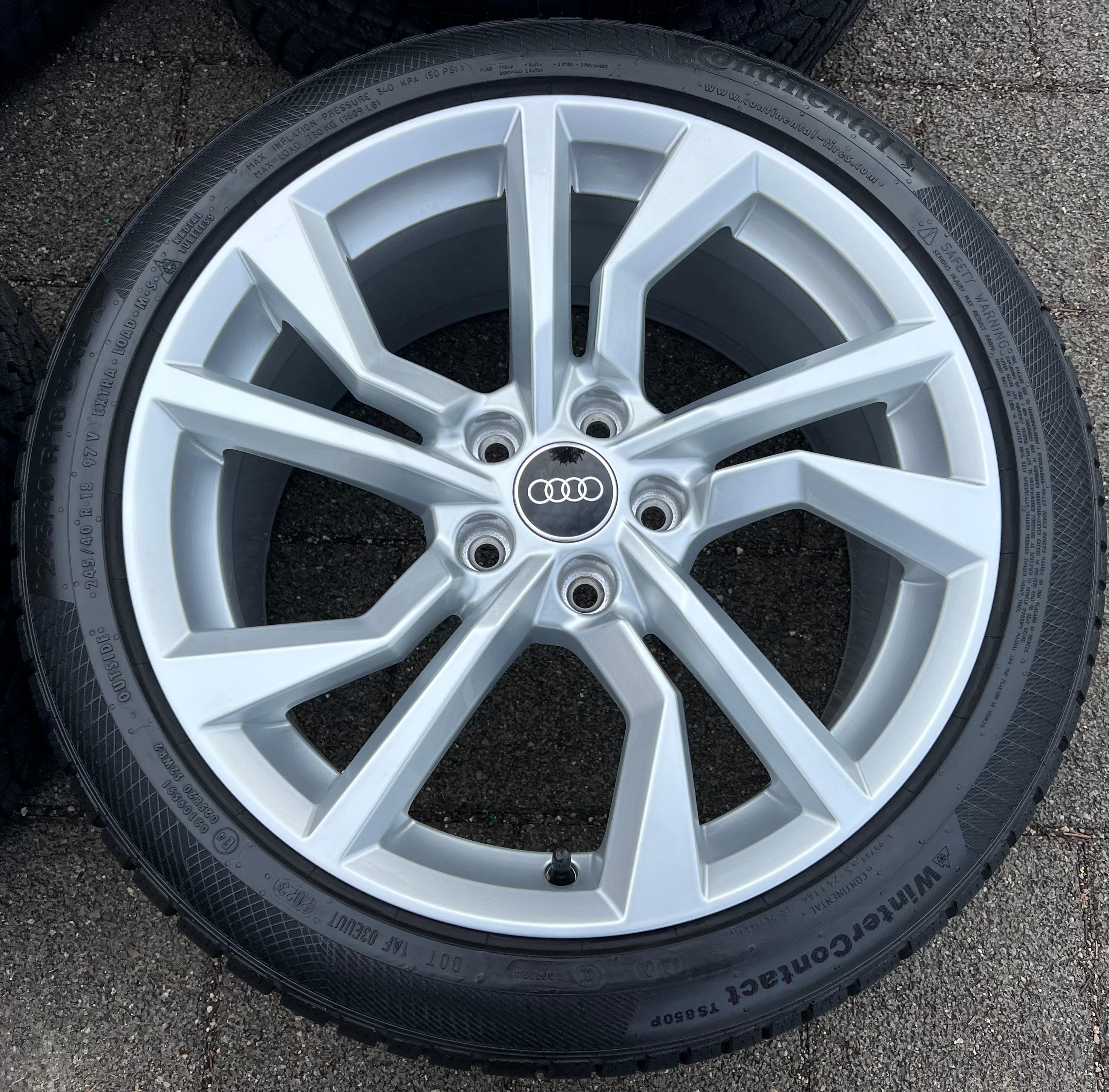 4 JANTES EN ALUMINIUM D’HIVER D’ORIGINE 18" AUDI TT TTS 8S 8S0601025AN 245/40R18 97V TOP FREIHAUS