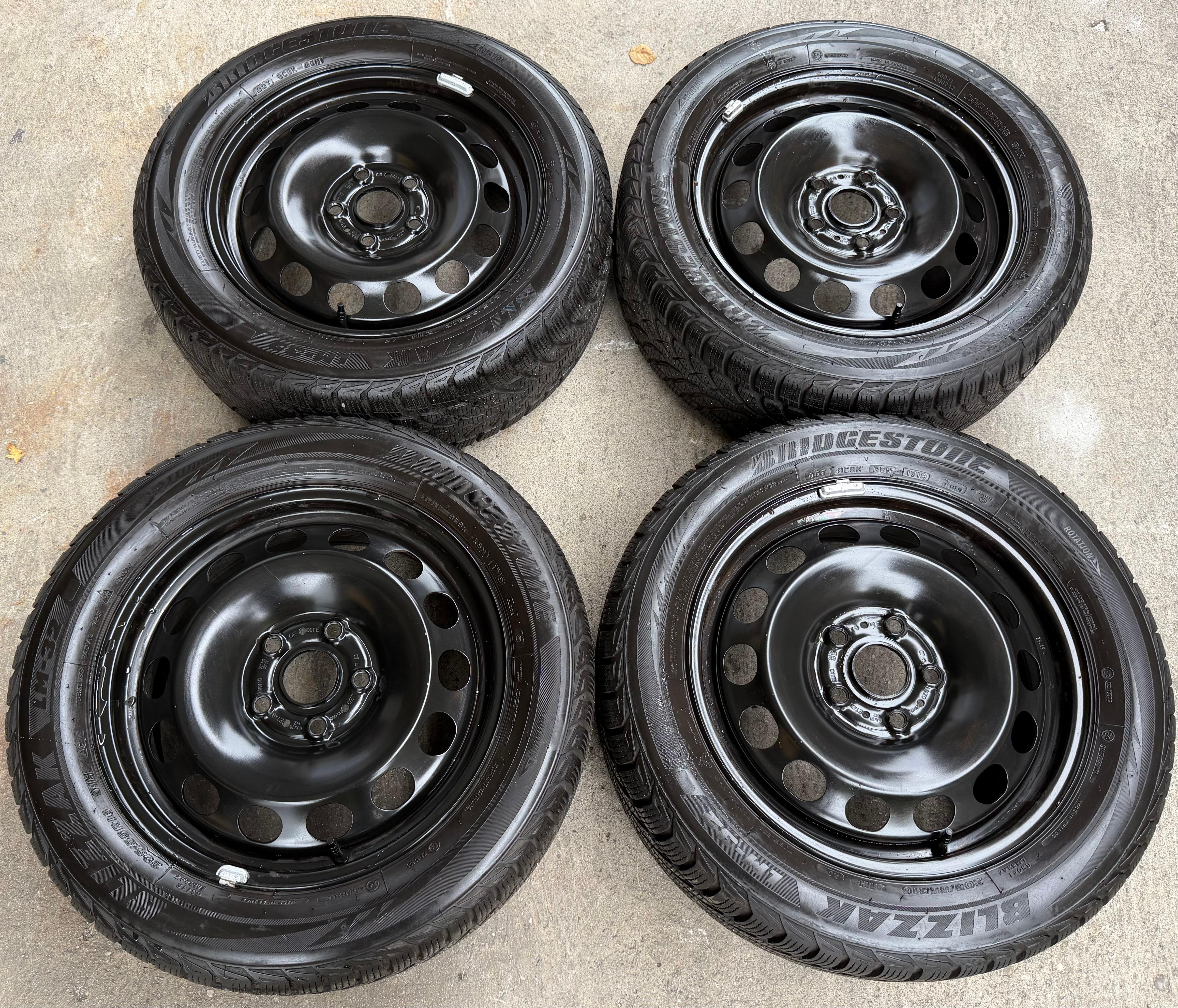 4 Winterräder VW Golf 7 Audi A3 8V Seat Leon 5F Skoda Octavia 5E 205/55R16 91H Bridgestone