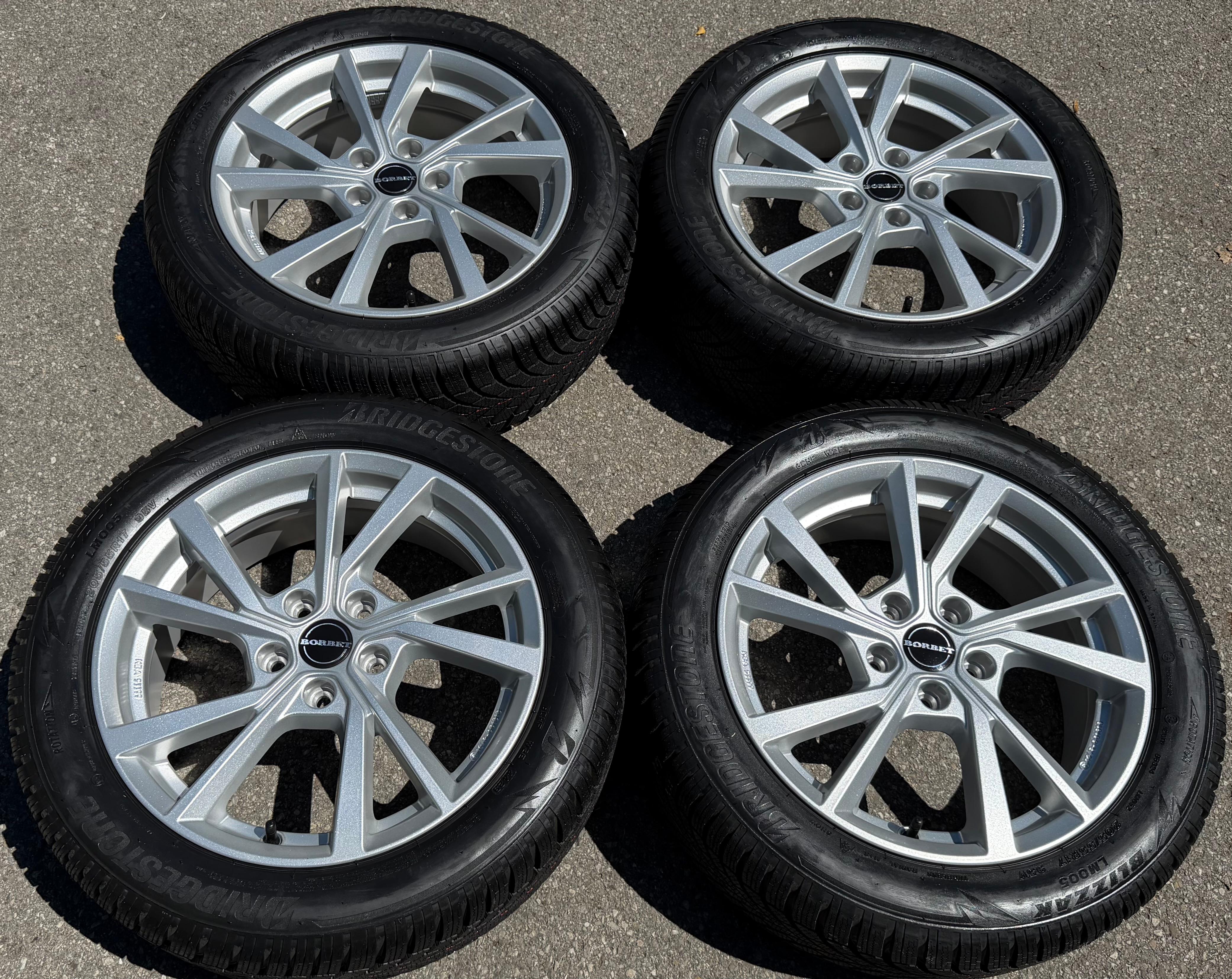 4 ALU 17" WINTERRÄDER SKODA OCTAVIA IV NX VW T-ROC 205/55R17 95V NEU