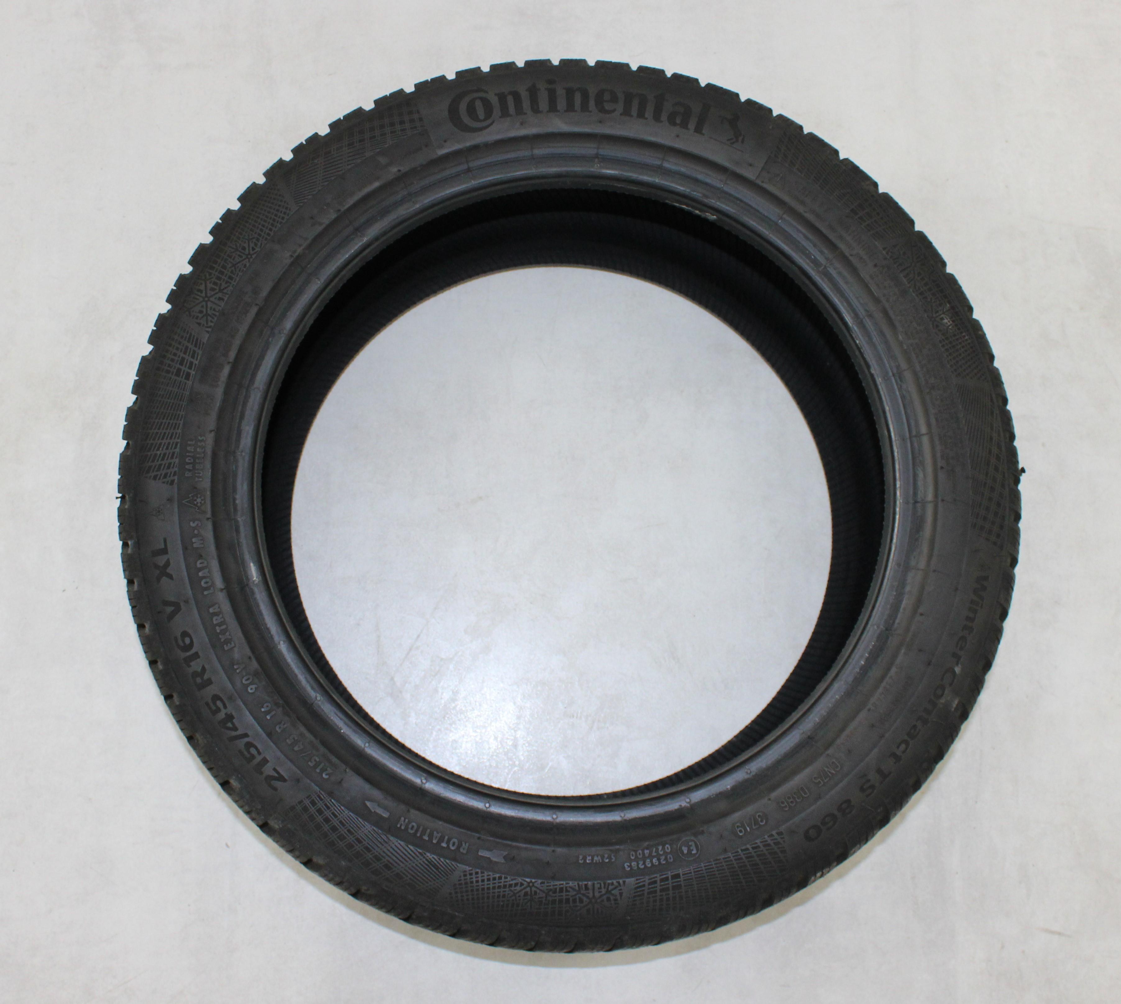 4 x 215/45R16 90V Winterreifen Continental WinterContact TS860 7,5mm 2019