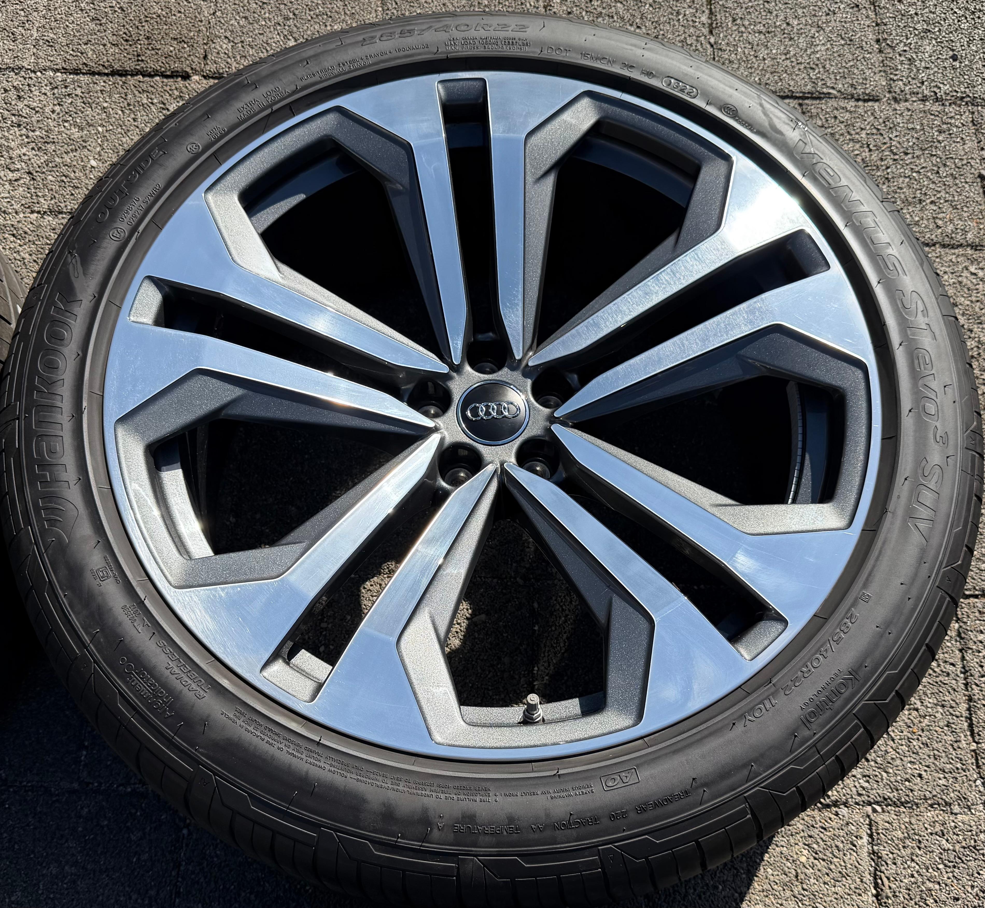 4 Original 22" Alu Sommerräder Audi Q8 SQ8 4M 4M8601025K 285/40R22 110Y Hankook RDKS