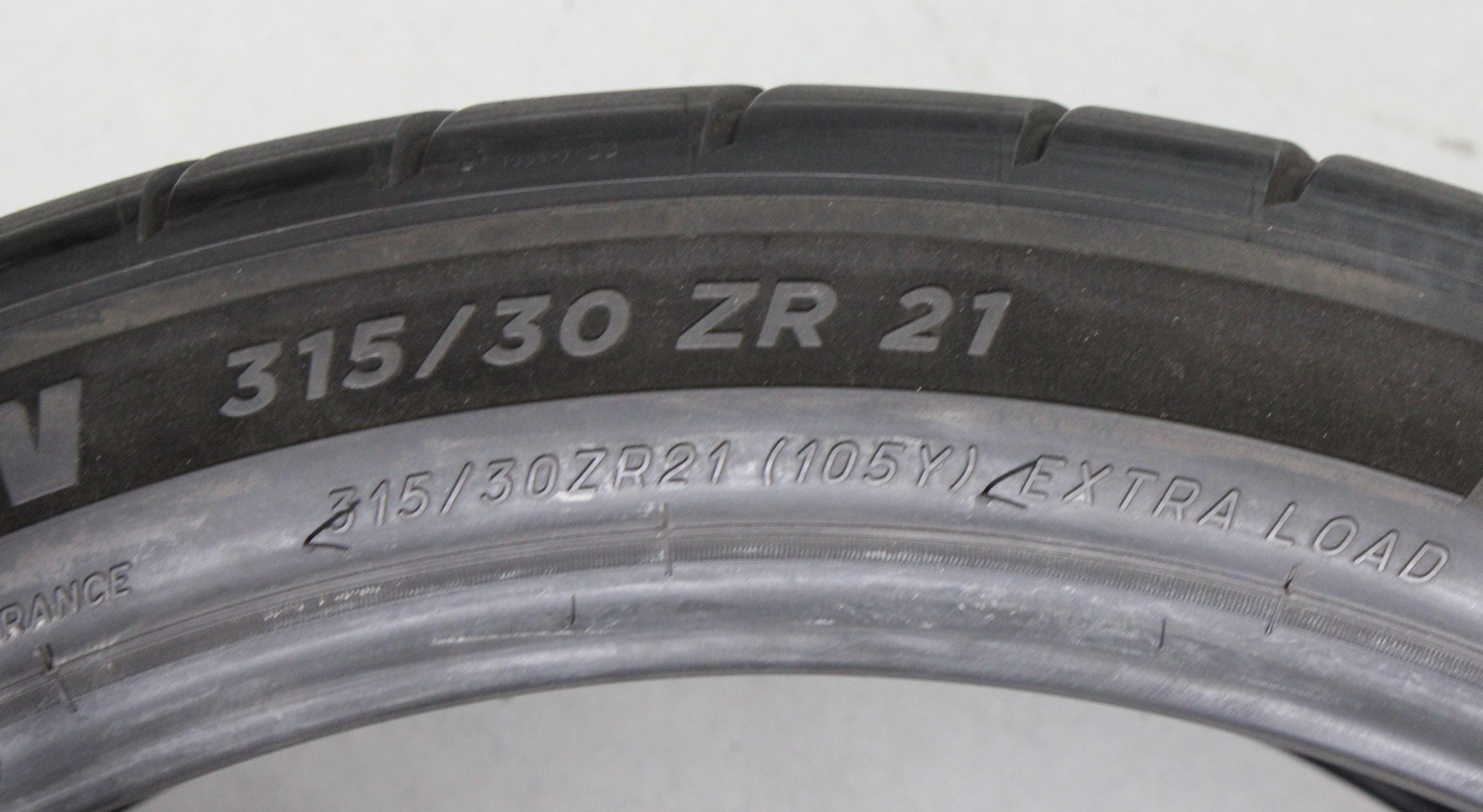 2 x 255/35R20 97Y 2 x 315/30R21 105Y zomerbanden Michelin Pilot Sport Cup 2 NO 5,5-6 mm 2021 XL