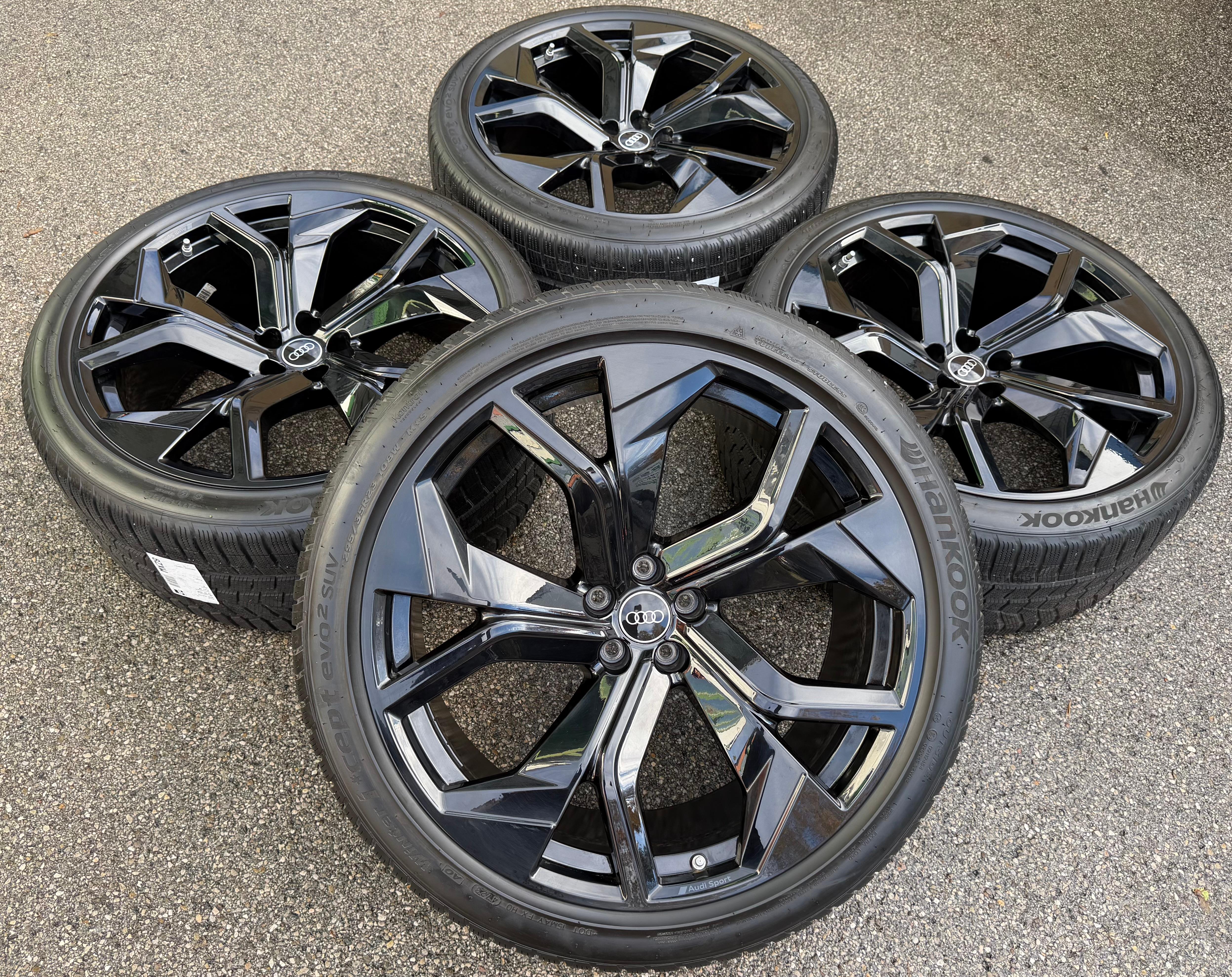4 ruedas de invierno de aluminio originales de 23" para Audi RSQ8 4M 295/35R23 108W 4M8601025DC Hankook RDKS