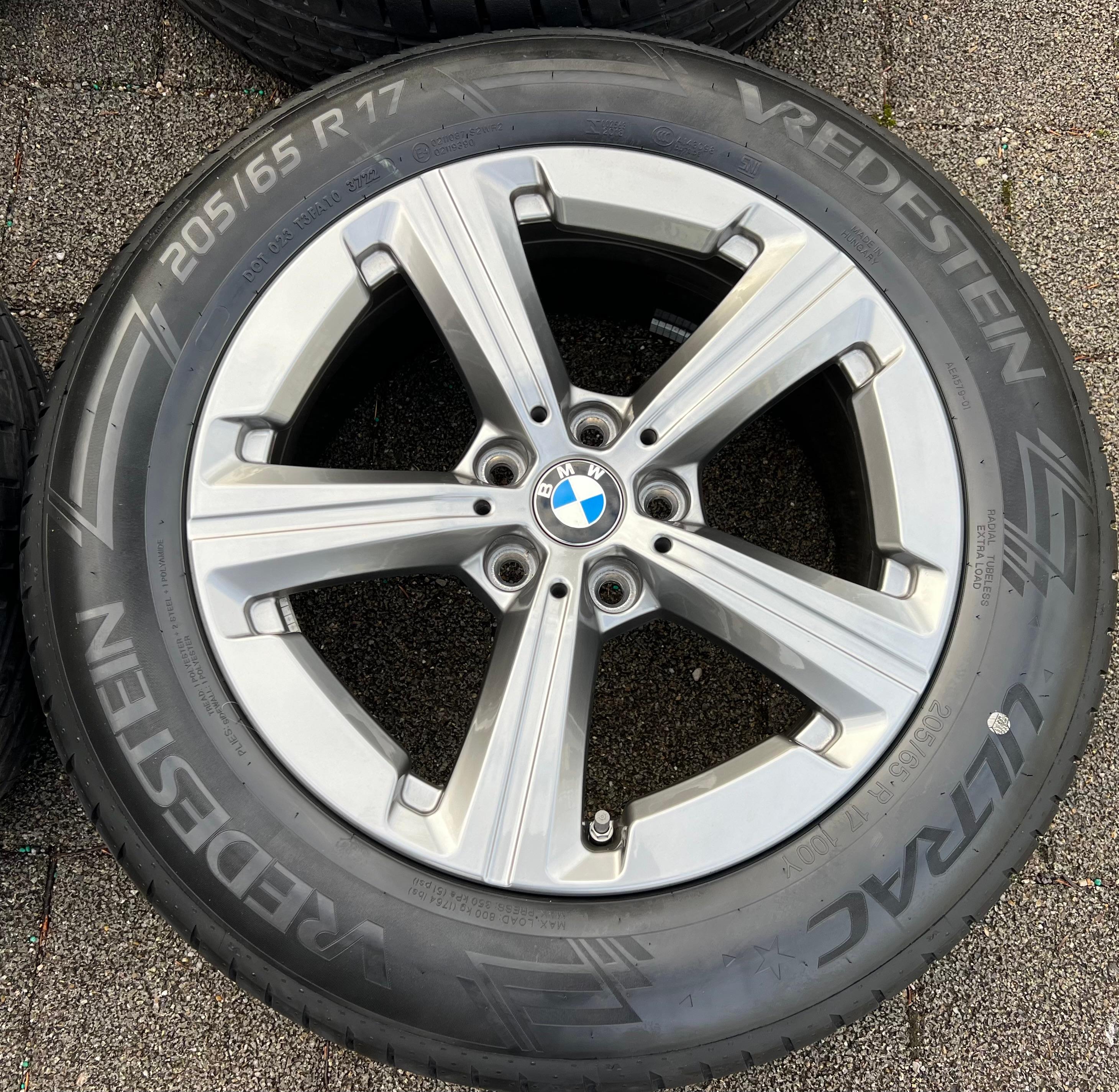 4 RUEDAS DE ALEACIÓN ORIGINALES DE 17" PARA VERANO BMW X1 U11 X2 U10 205/65R17 100Y VREDESTEIN 2022 RDKS