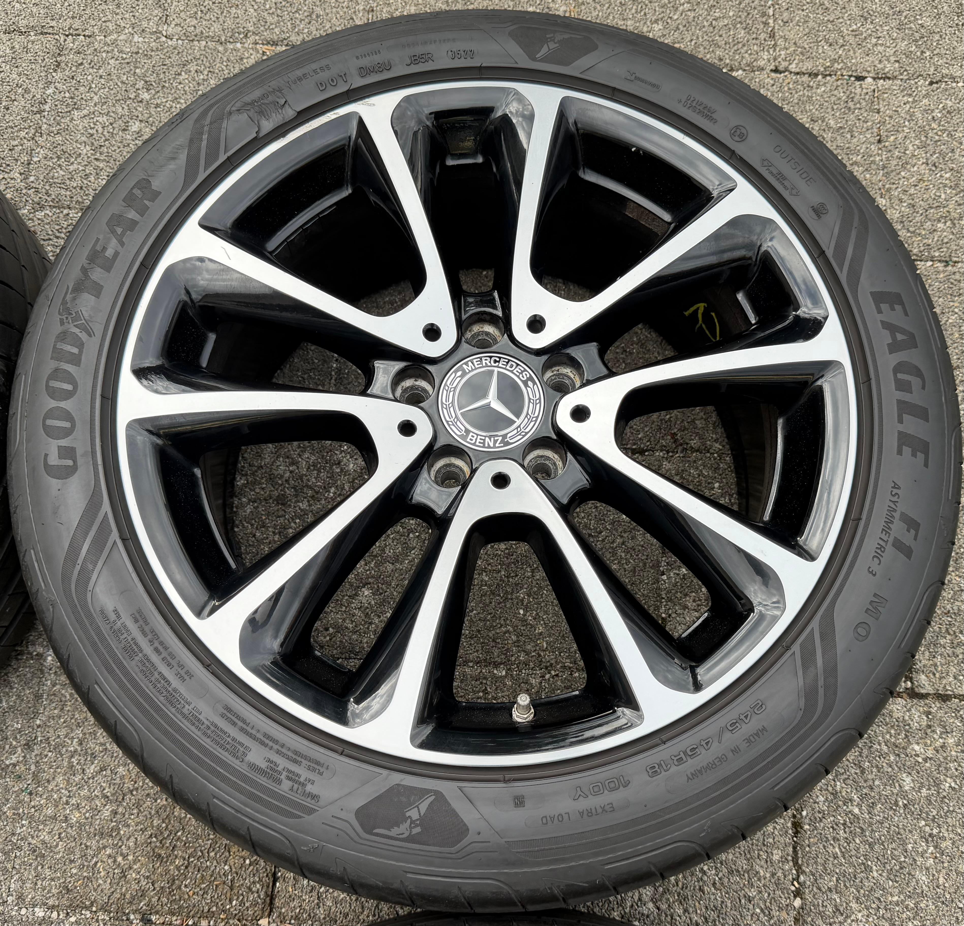 4 ORIGINAL 18" ALUFELGEN MERCEDES E-KLASSE W213 A2134011600 8x18 ET43 FREIHAUS